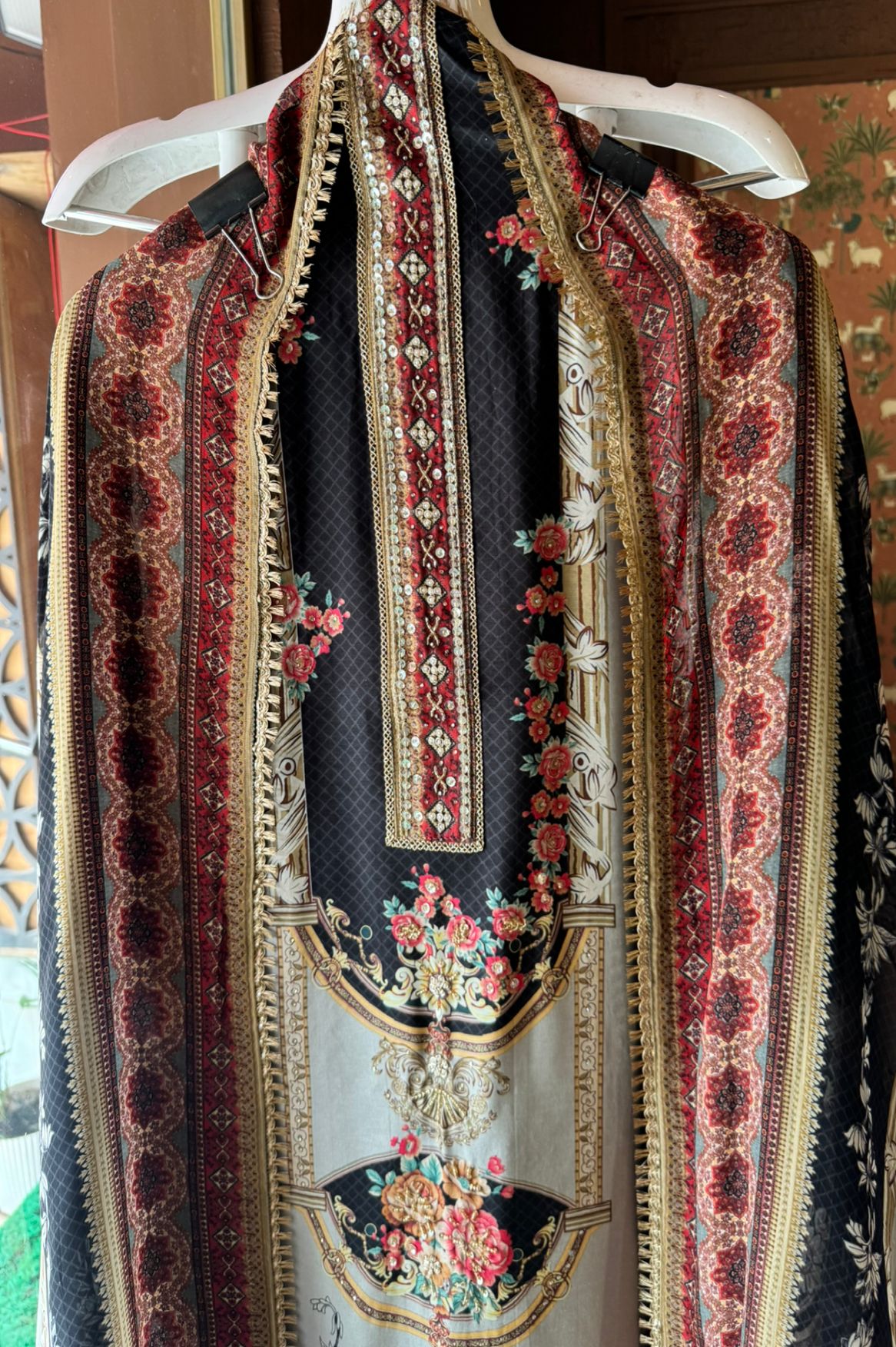 Pure Opada silk Unstitched suit