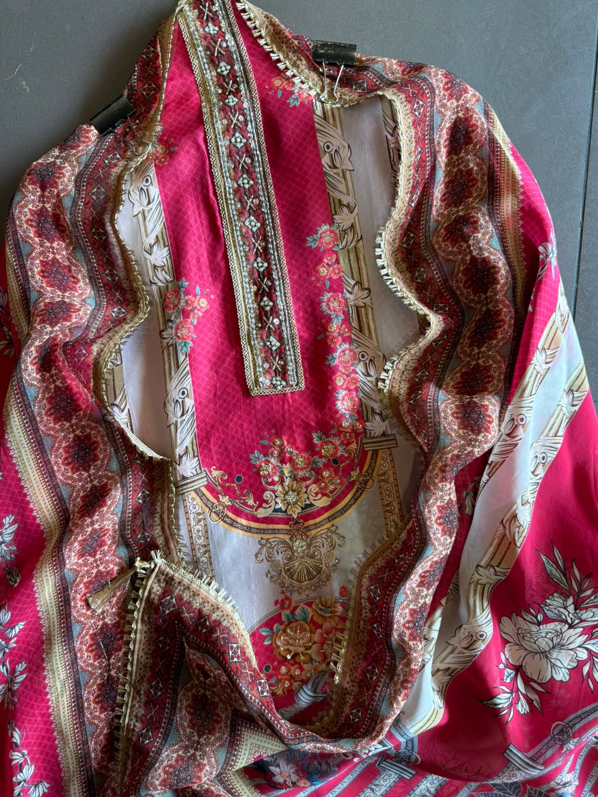 Pure Opada silk Unstitched suit