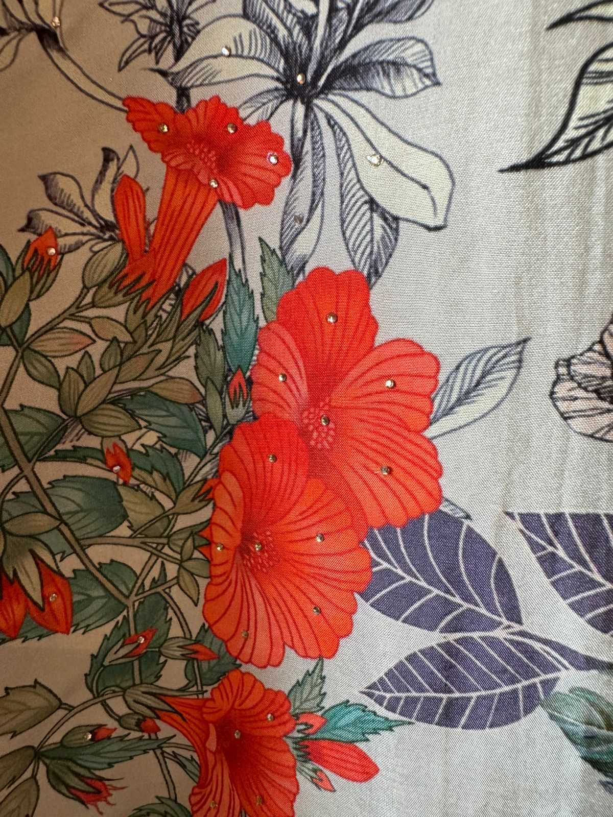 Pure Opada silk Unstitched suit