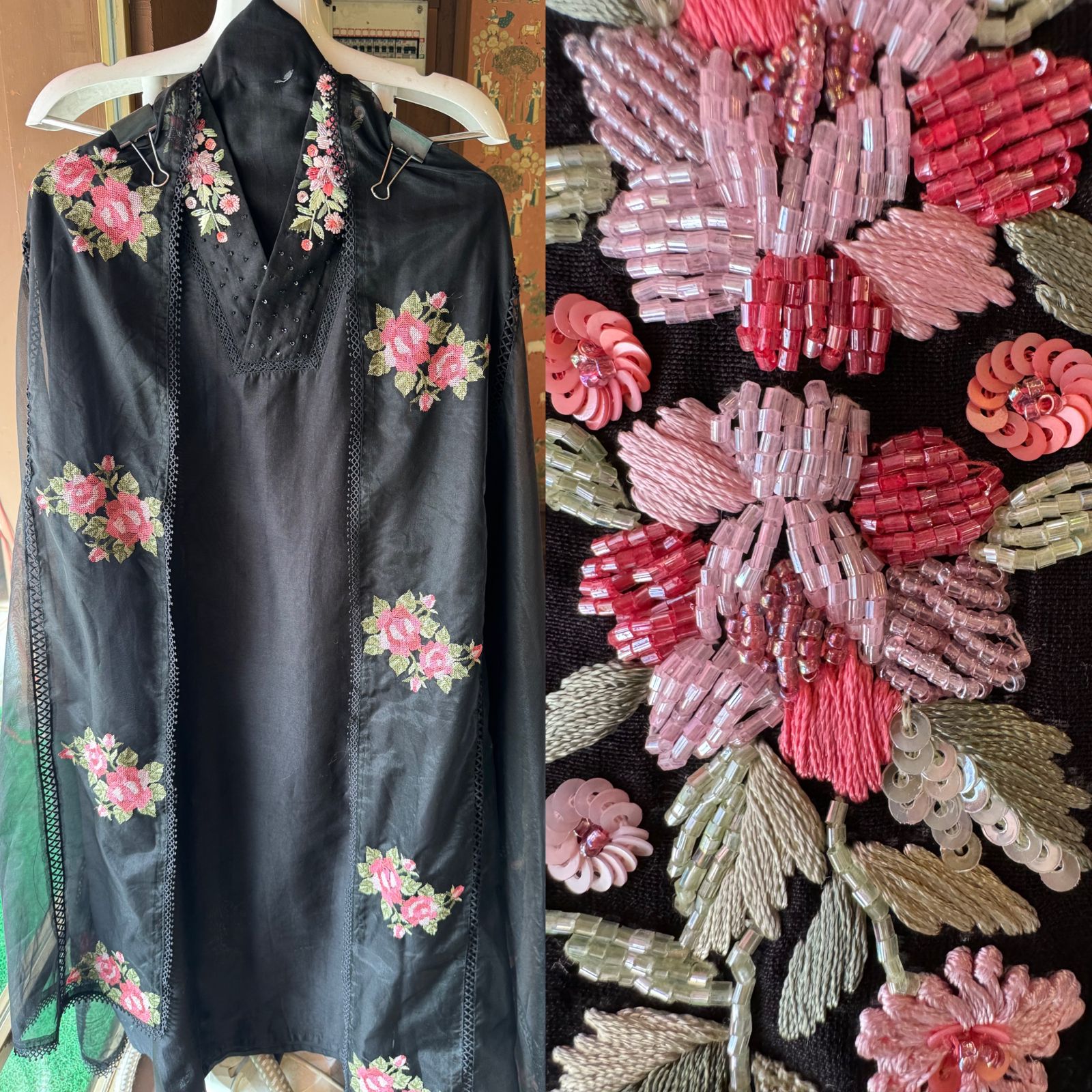 Pure cotton chanderi Unstitched kurta