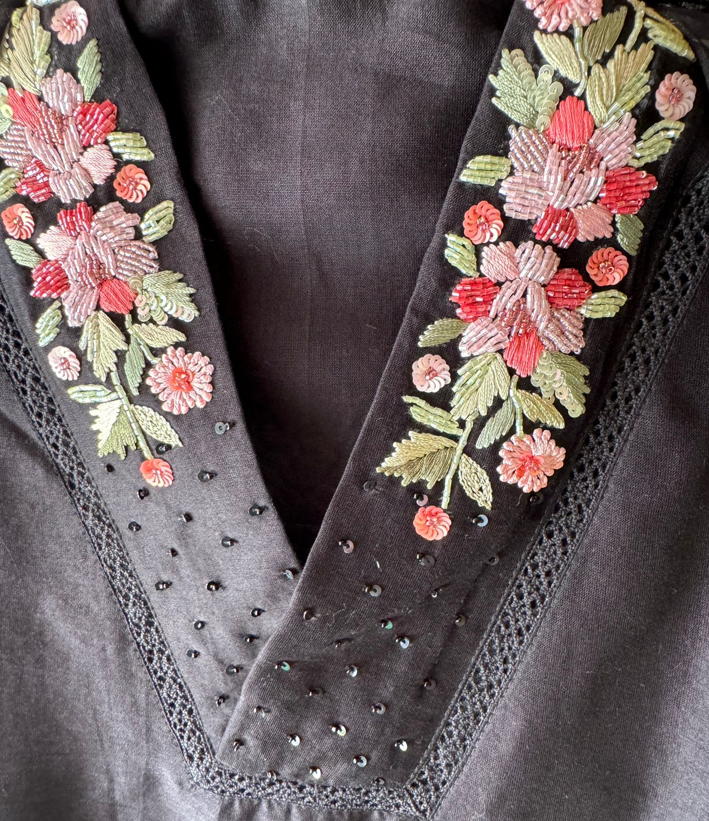 Pure cotton chanderi Unstitched kurta