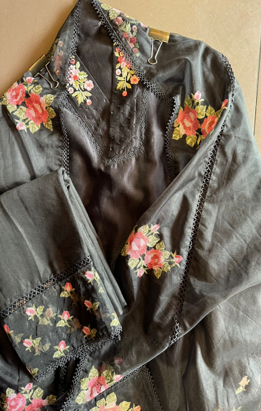 Pure cotton chanderi Unstitched kurta