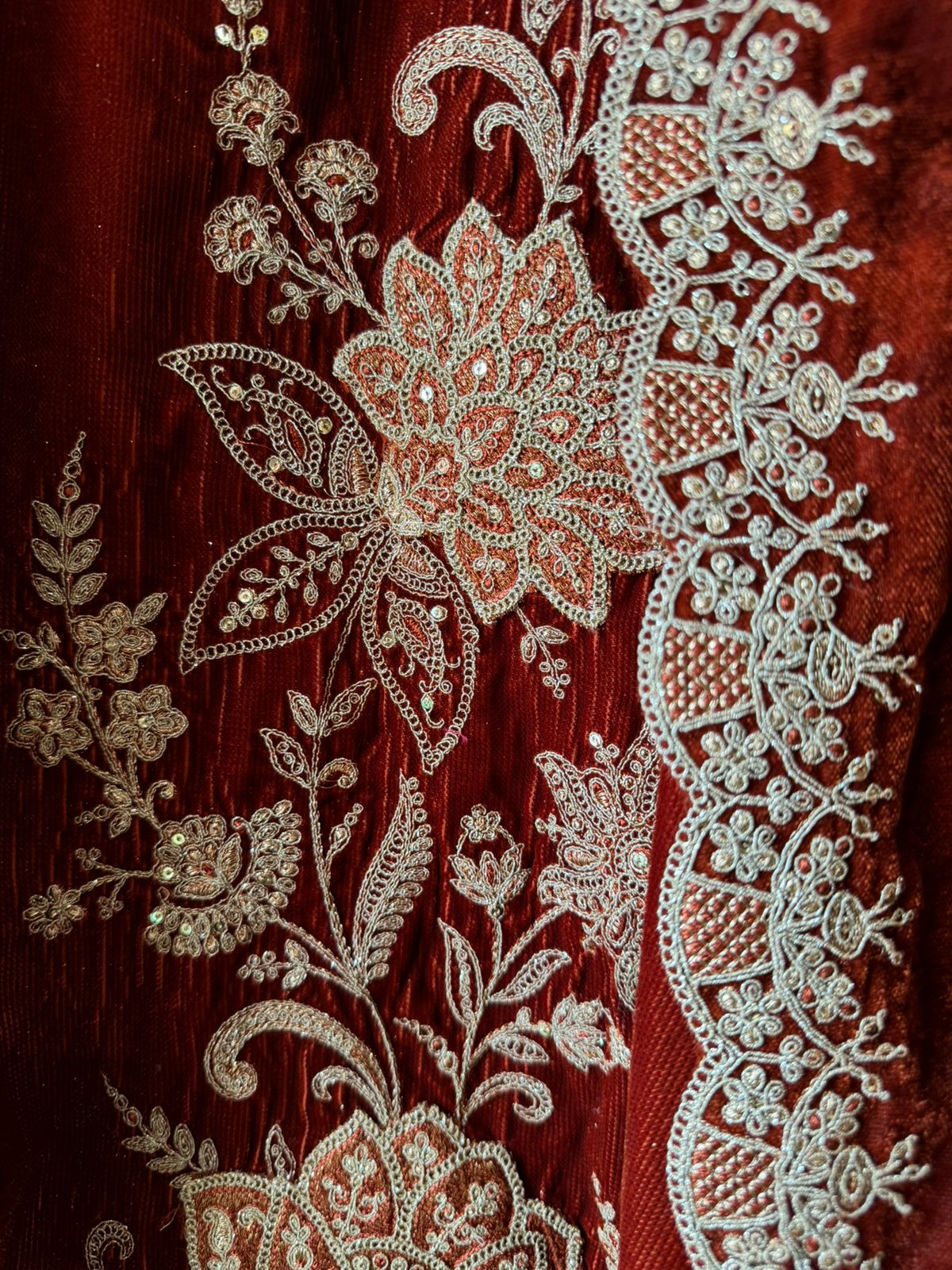 Pure micro velvet Unstitched Shirt