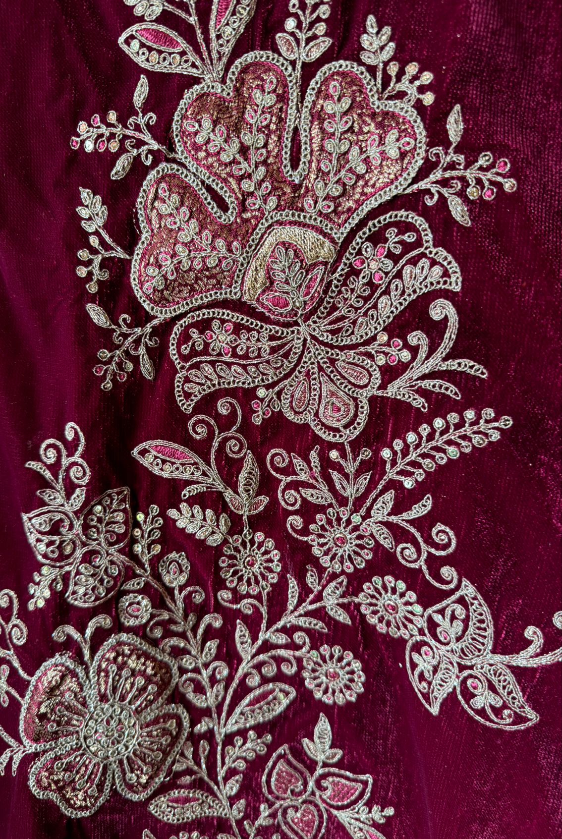 Pure micro velvet Unstitched Shirt