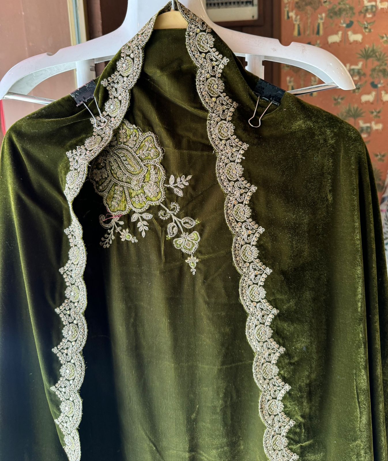 Pure micro velvet Unstitched Shirt