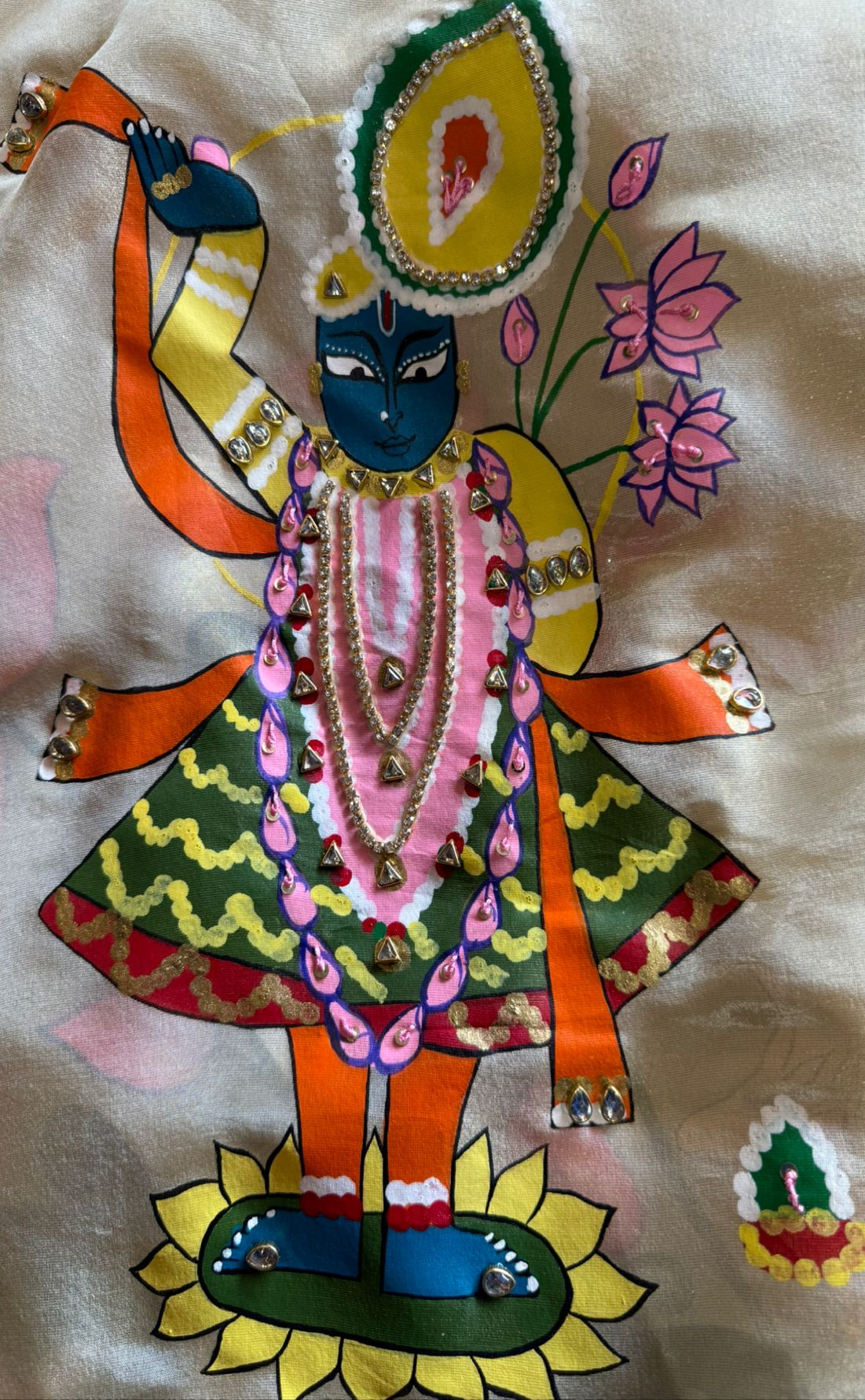 Pure tissue hand painted suit