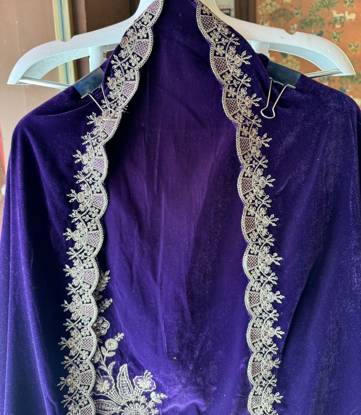 Pure micro velvet Unstitched Shirt