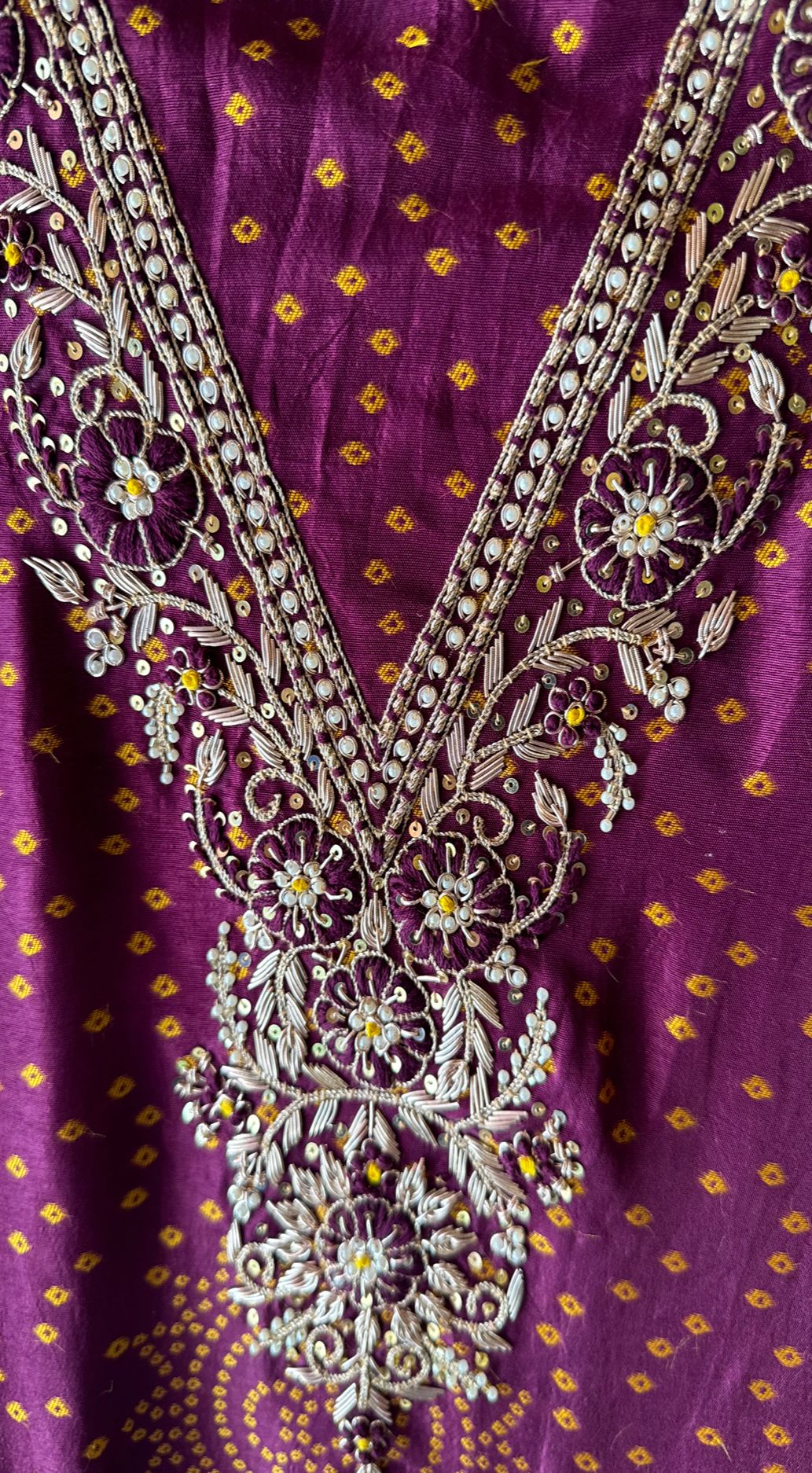 Pure Silk bandhani Printed Suit