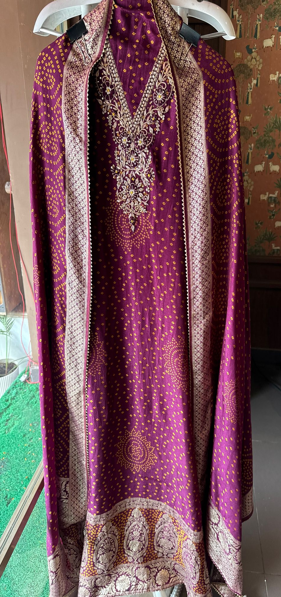 Pure Silk bandhani Printed Suit