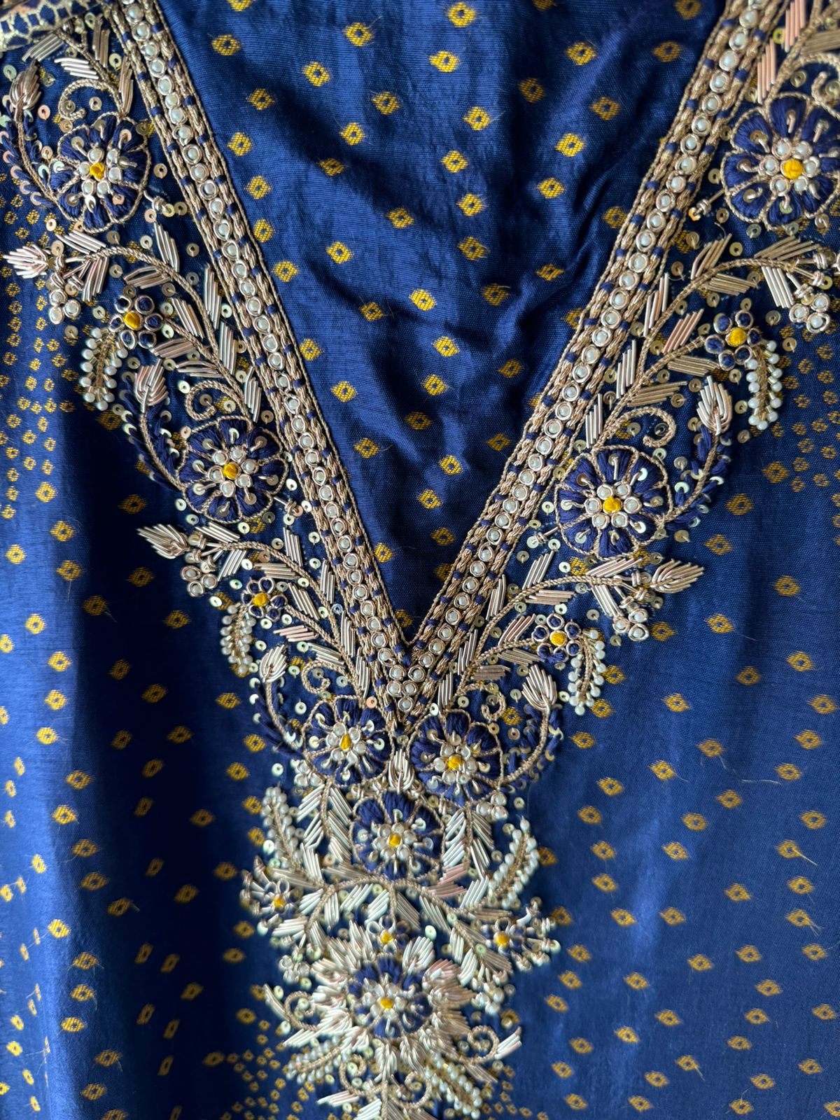 Pure Silk bandhani Printed Suit