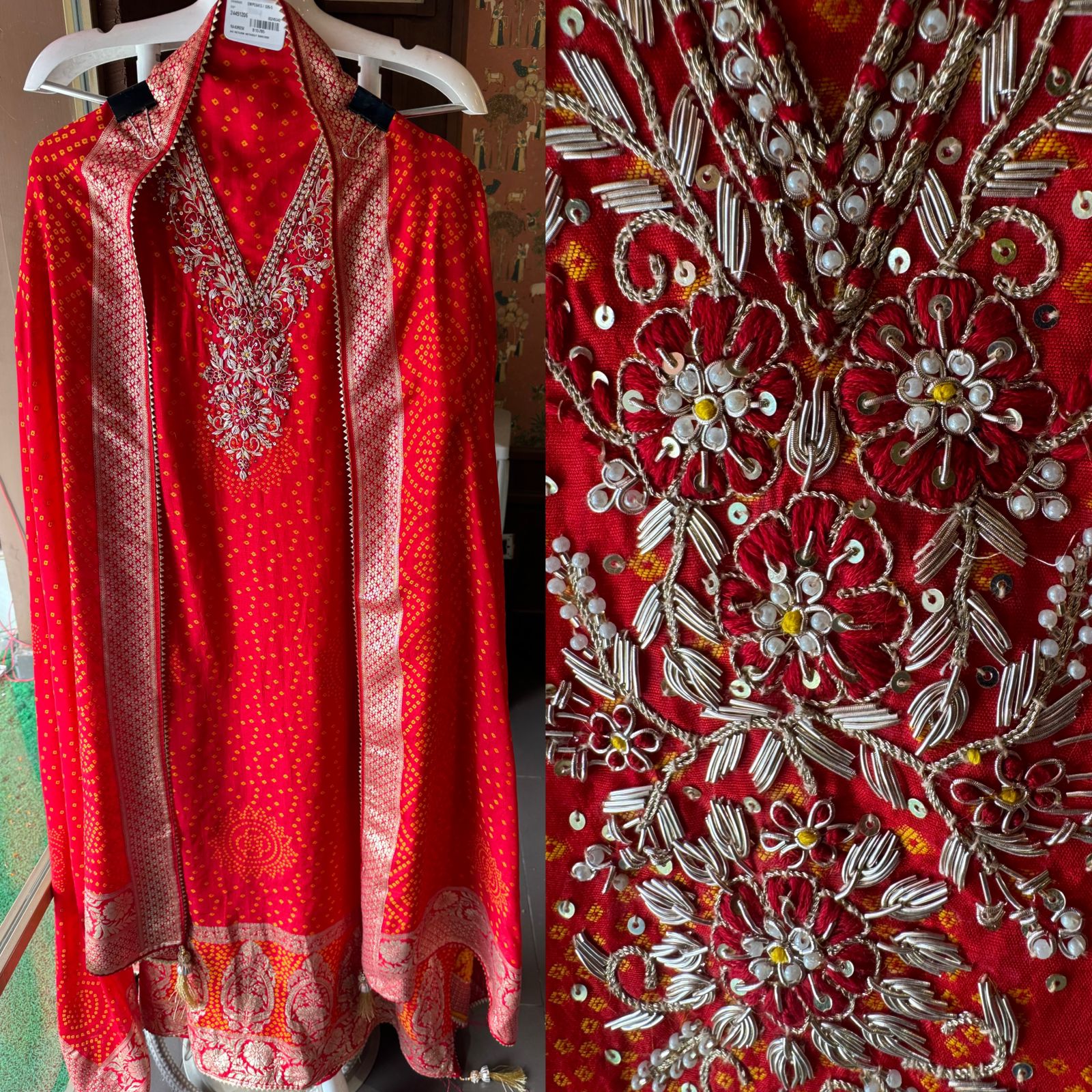 Pure Silk bandhani Printed Suit