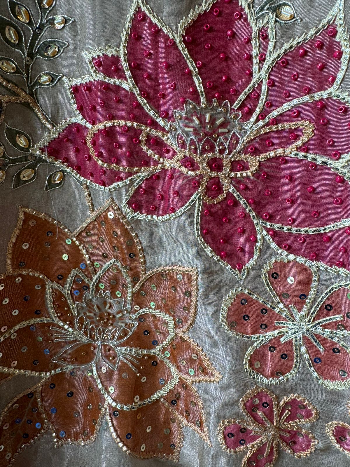 Digital printed floral tissue Unstitched shirt