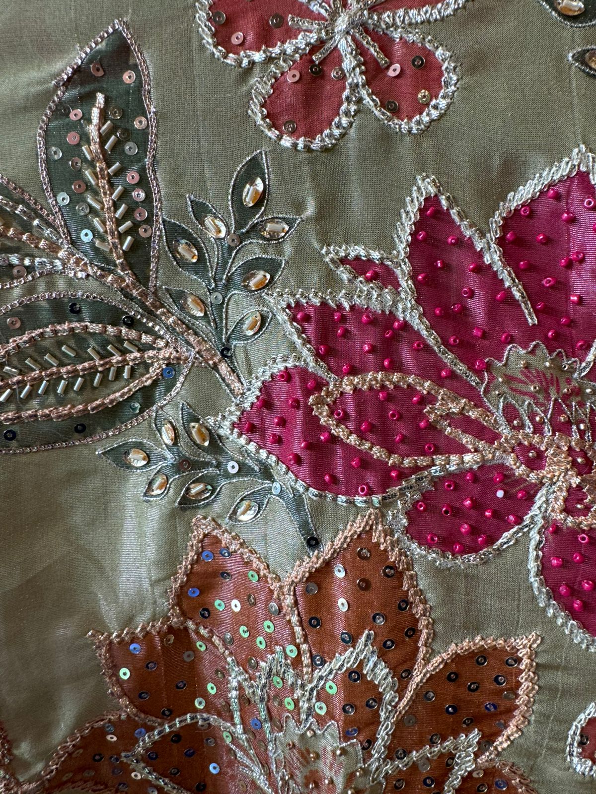 Digital printed floral tissue Unstitched shirt