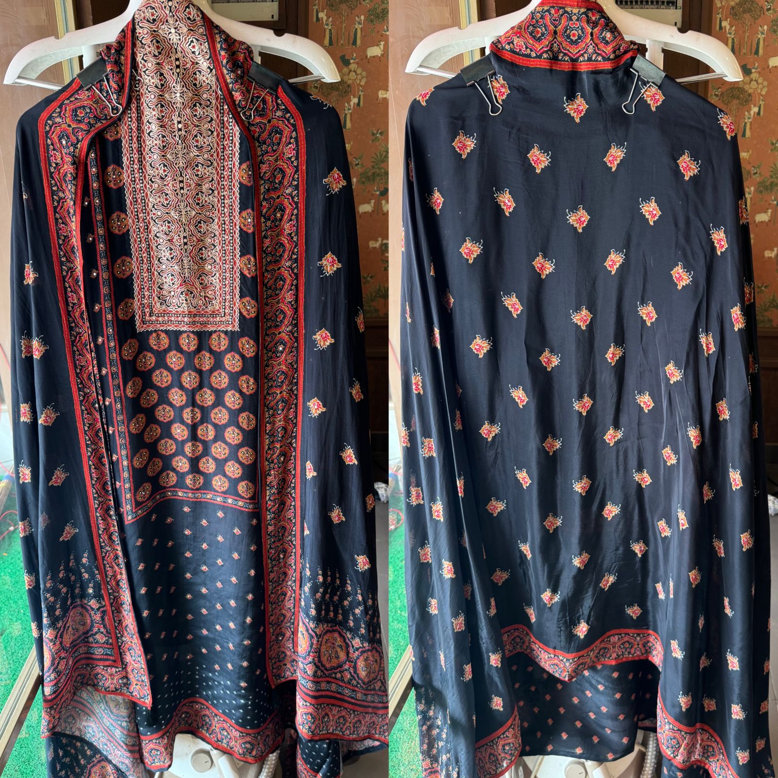 Pure Crepe Jaipuri printed shirt