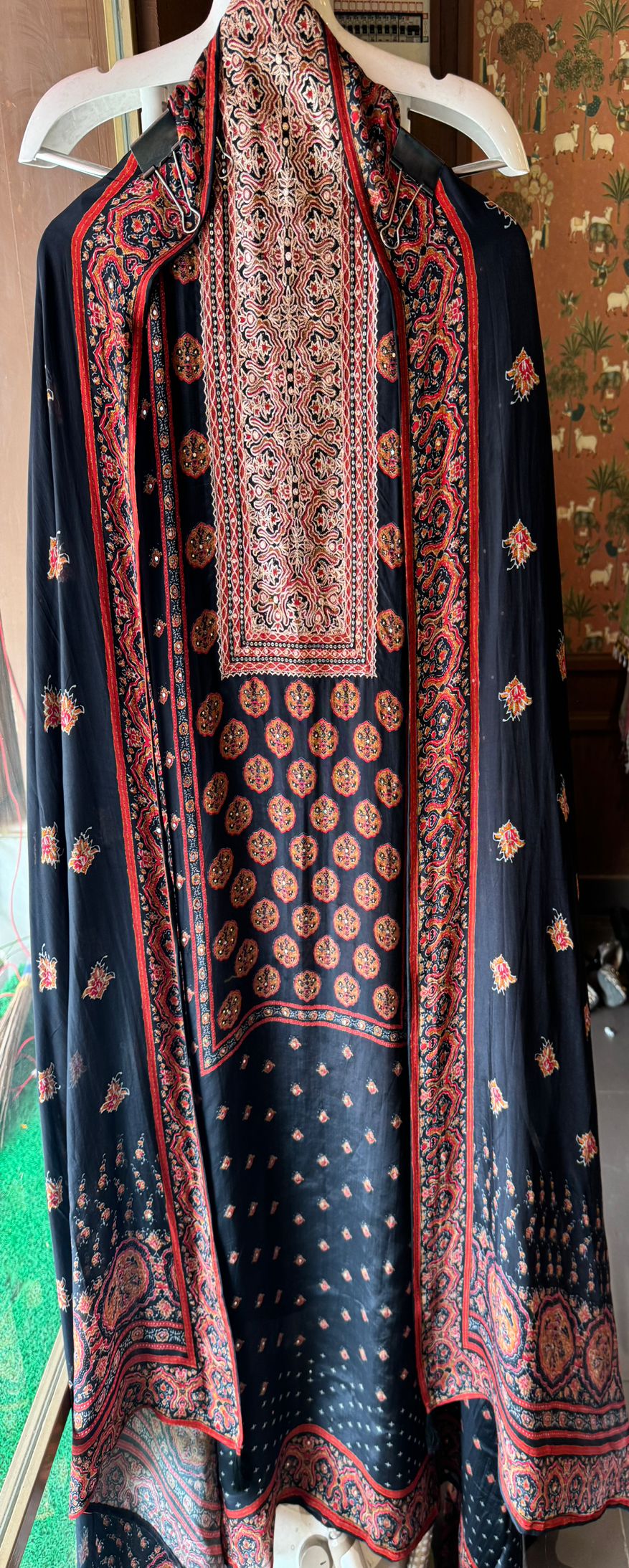 Pure Crepe Jaipuri printed shirt