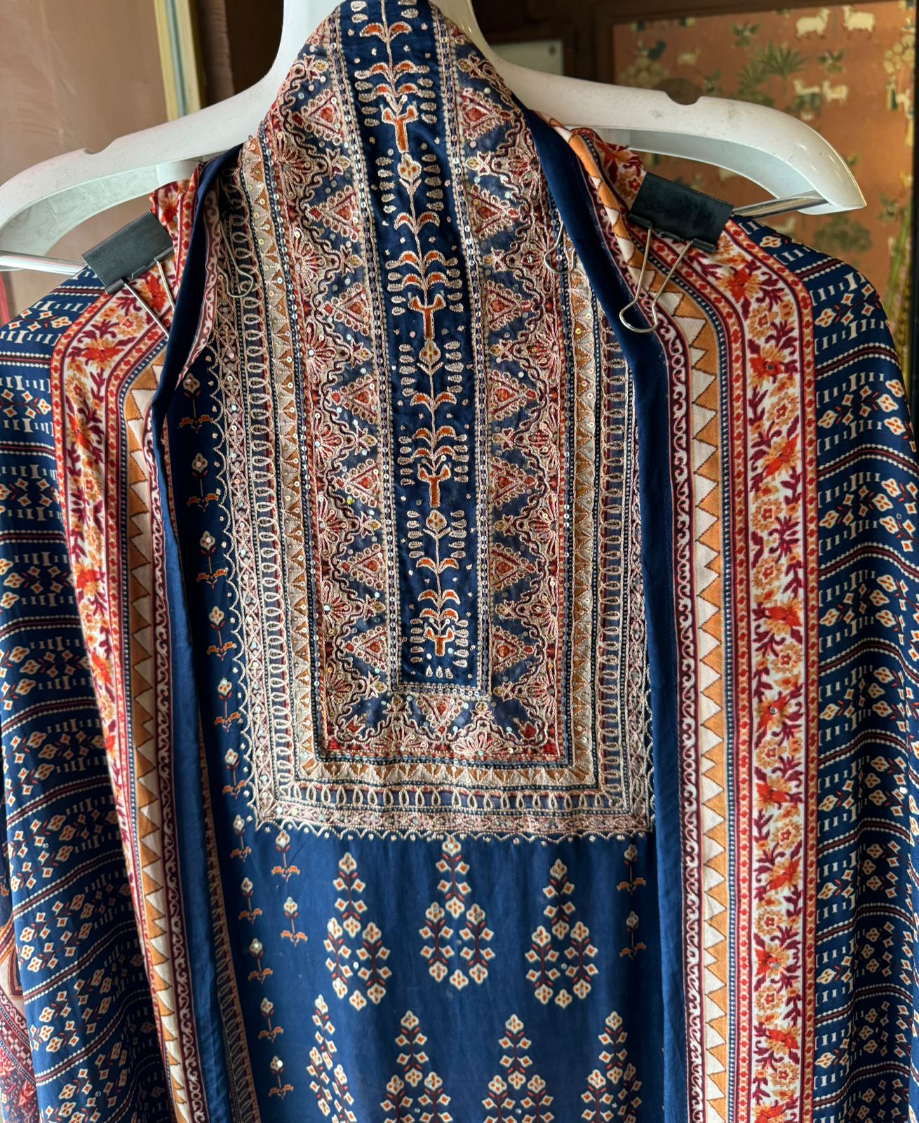 Pure Crepe Jaipuri printed shirt