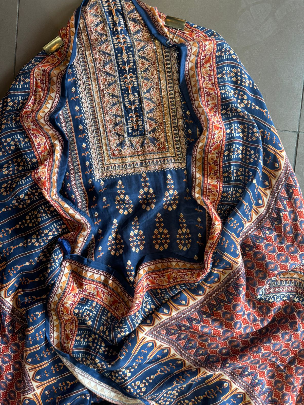 Pure Crepe Jaipuri printed shirt