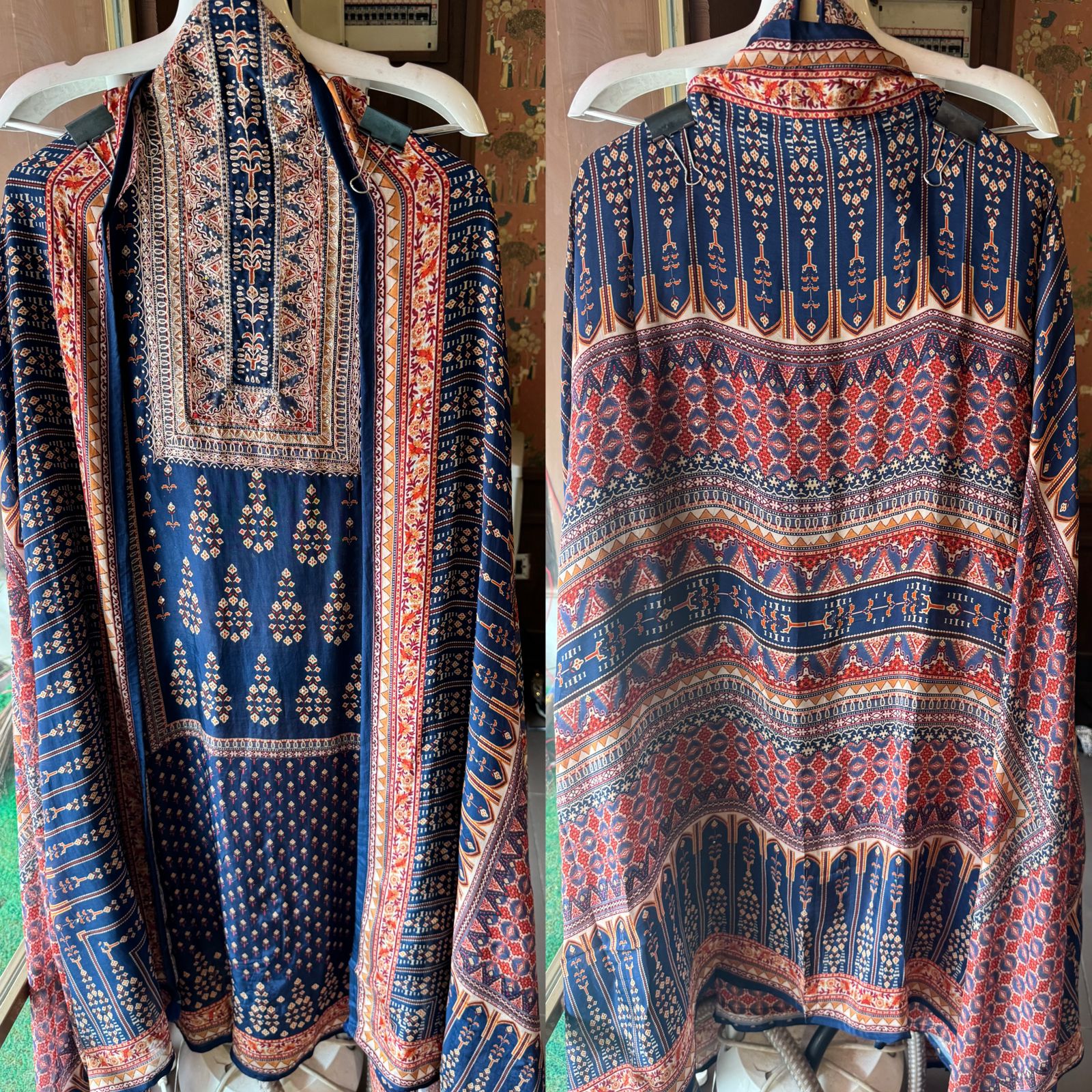 Pure Crepe Jaipuri printed shirt