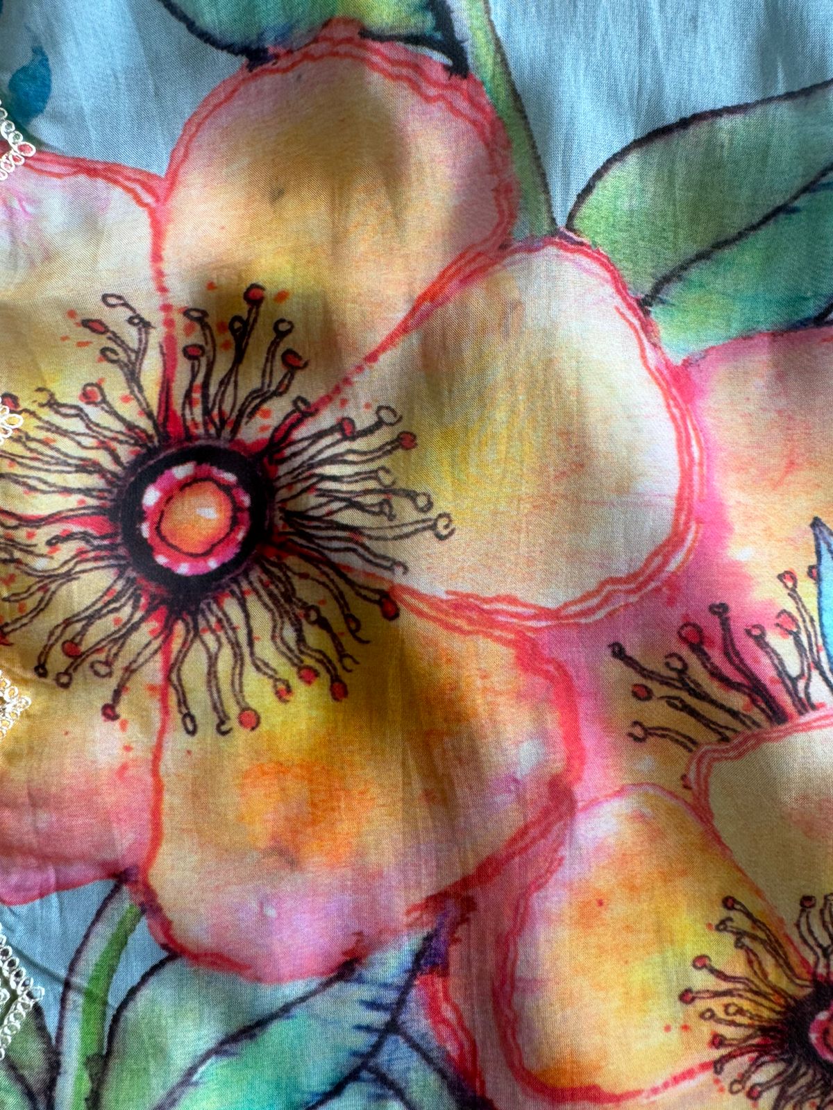 Pure Muslin digital printed shirt