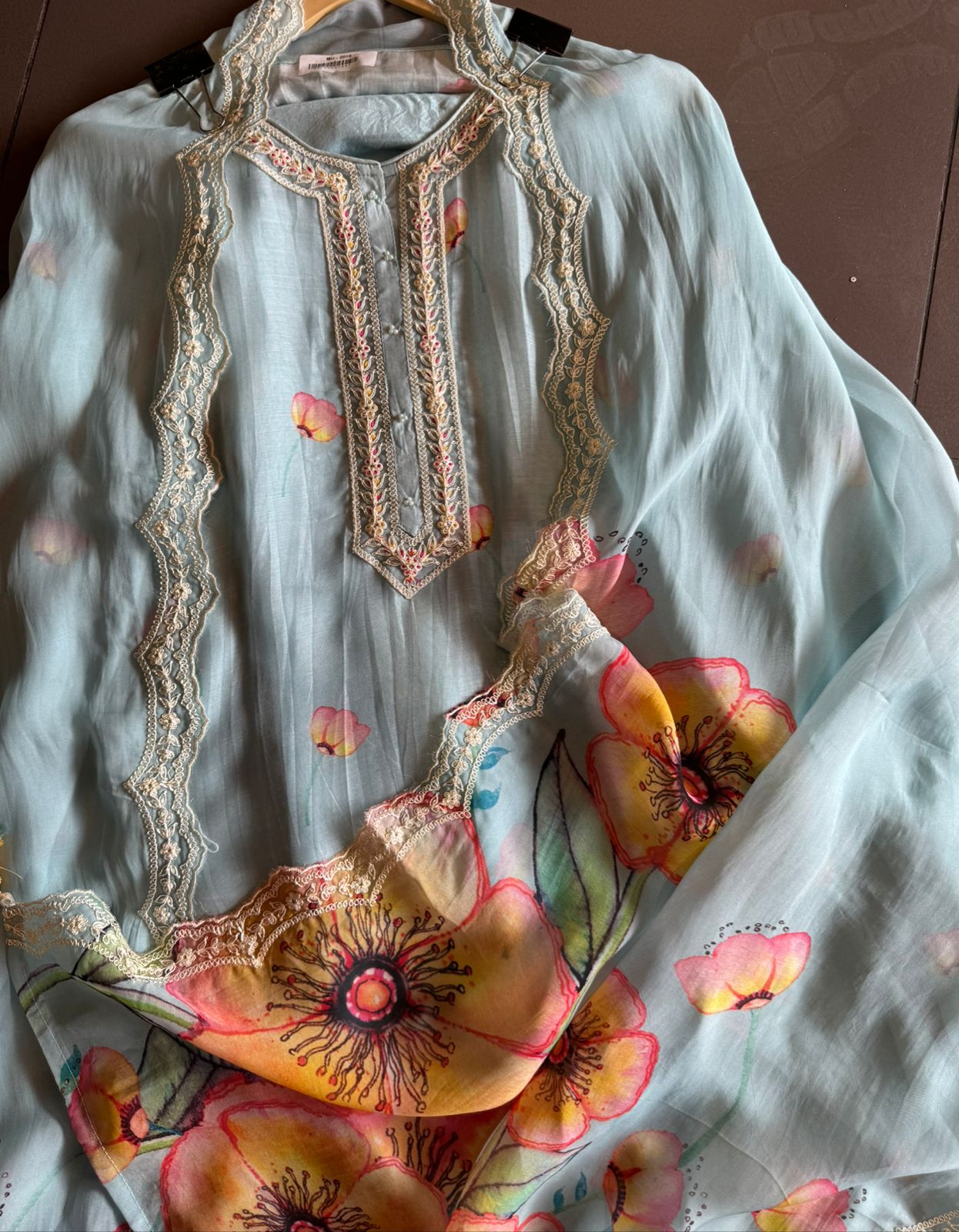 Pure Muslin digital printed shirt