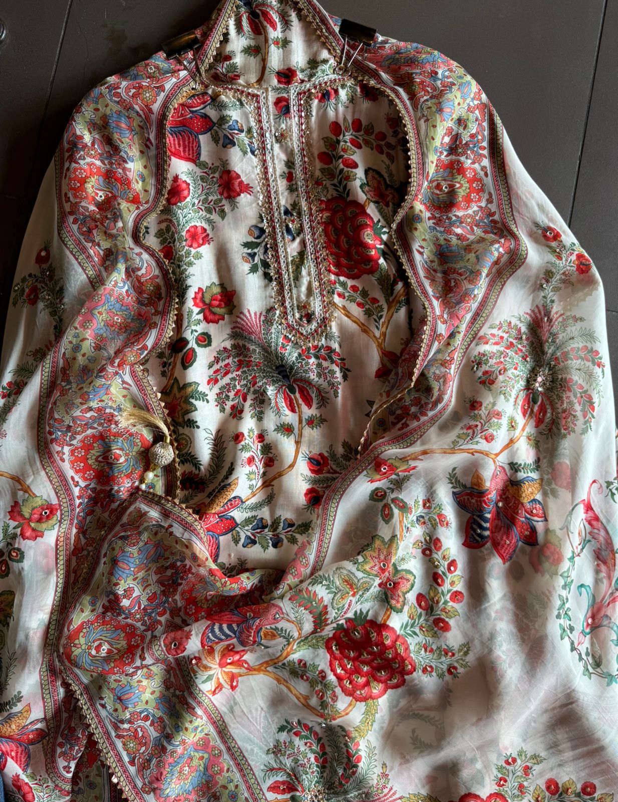 Pure Silk shirt Bagh printed Unstitched shirt