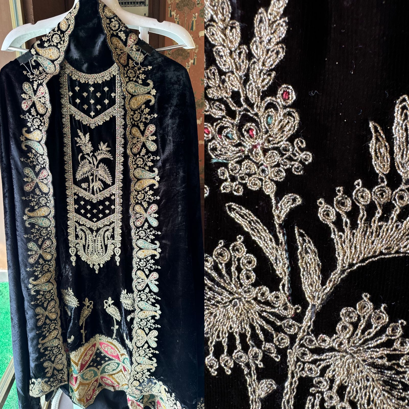 Pure micro velvet Unstitched suits