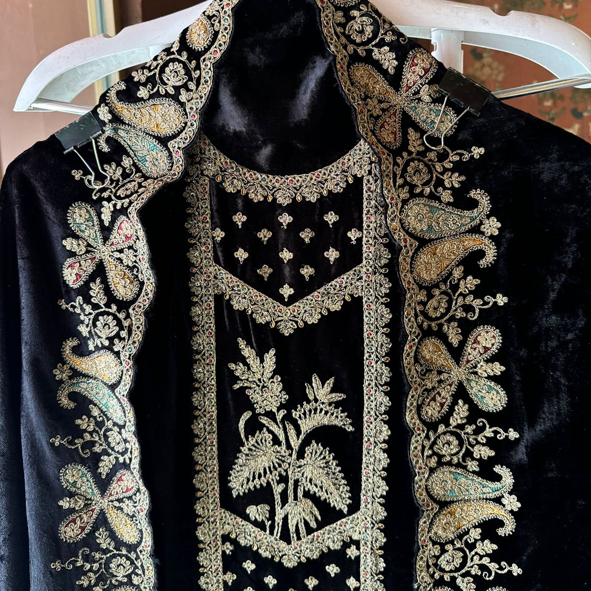 Pure micro velvet Unstitched suits – Aisha Creations