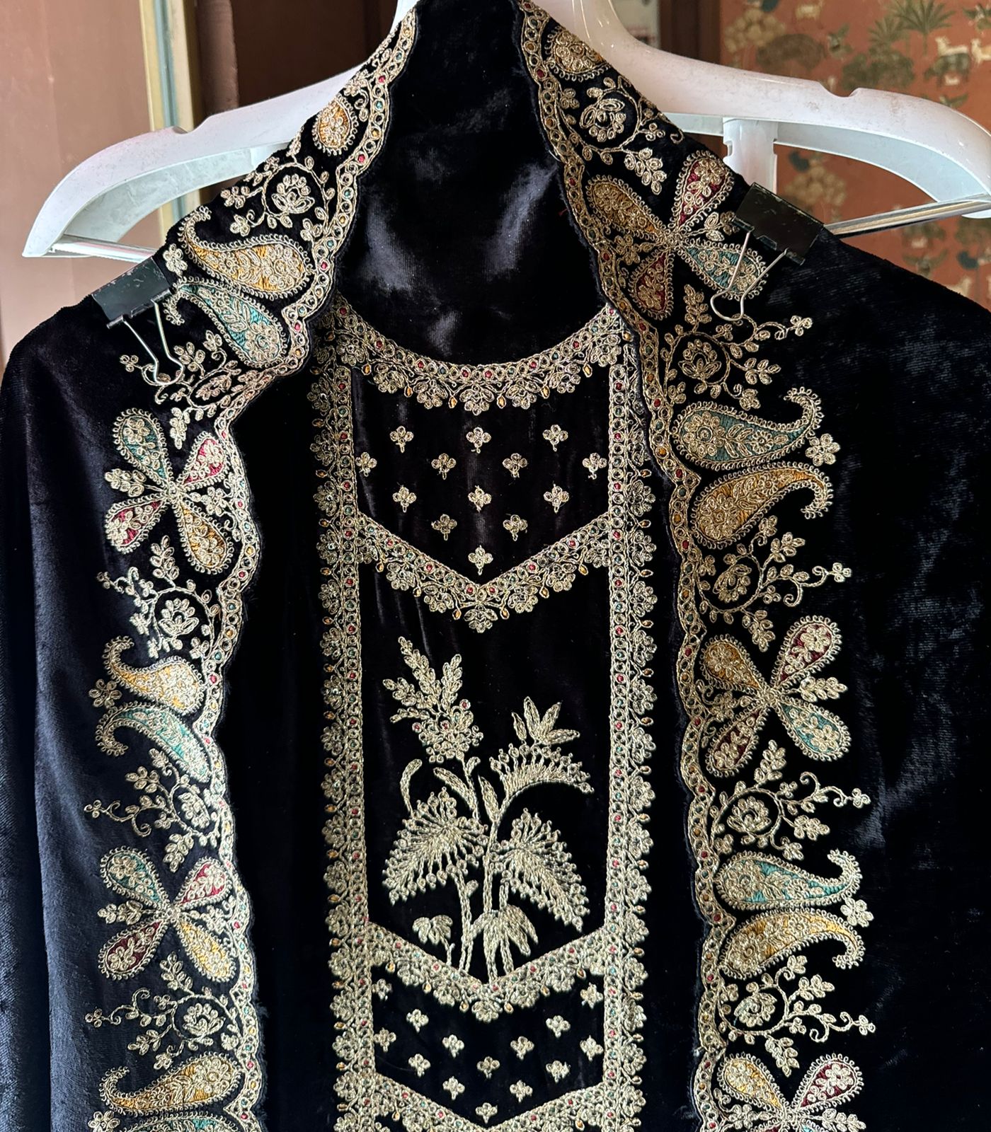 Pure micro velvet Unstitched suits