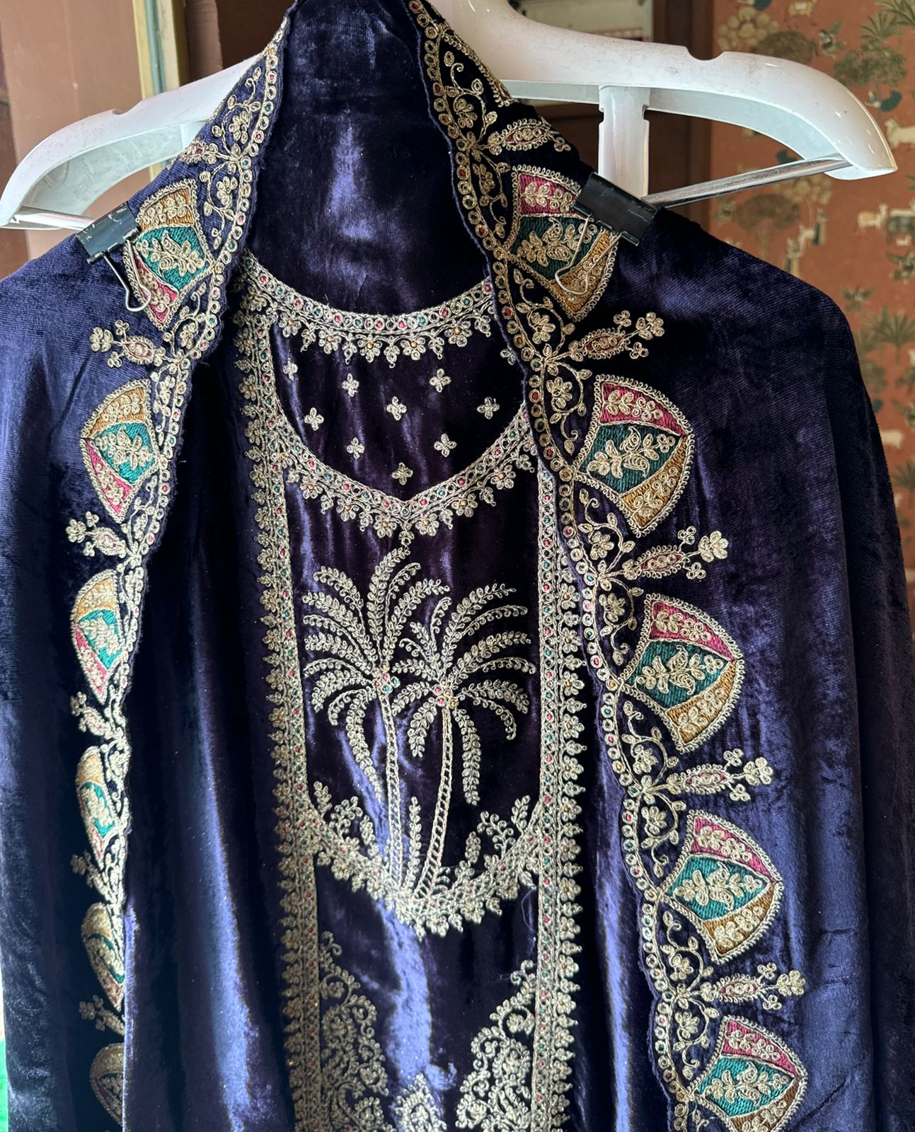 Pure micro velvet Unstitched suits