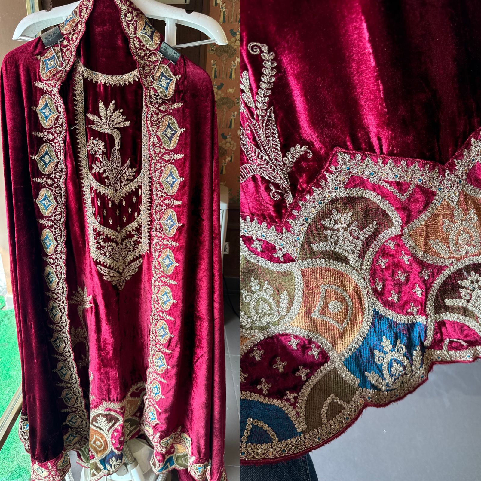 Pure micro velvet Unstitched suits