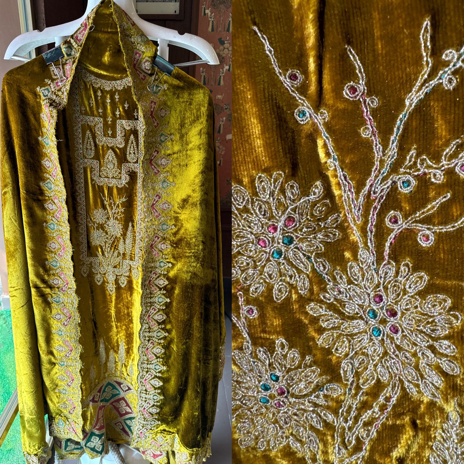 Pure micro velvet Unstitched suits