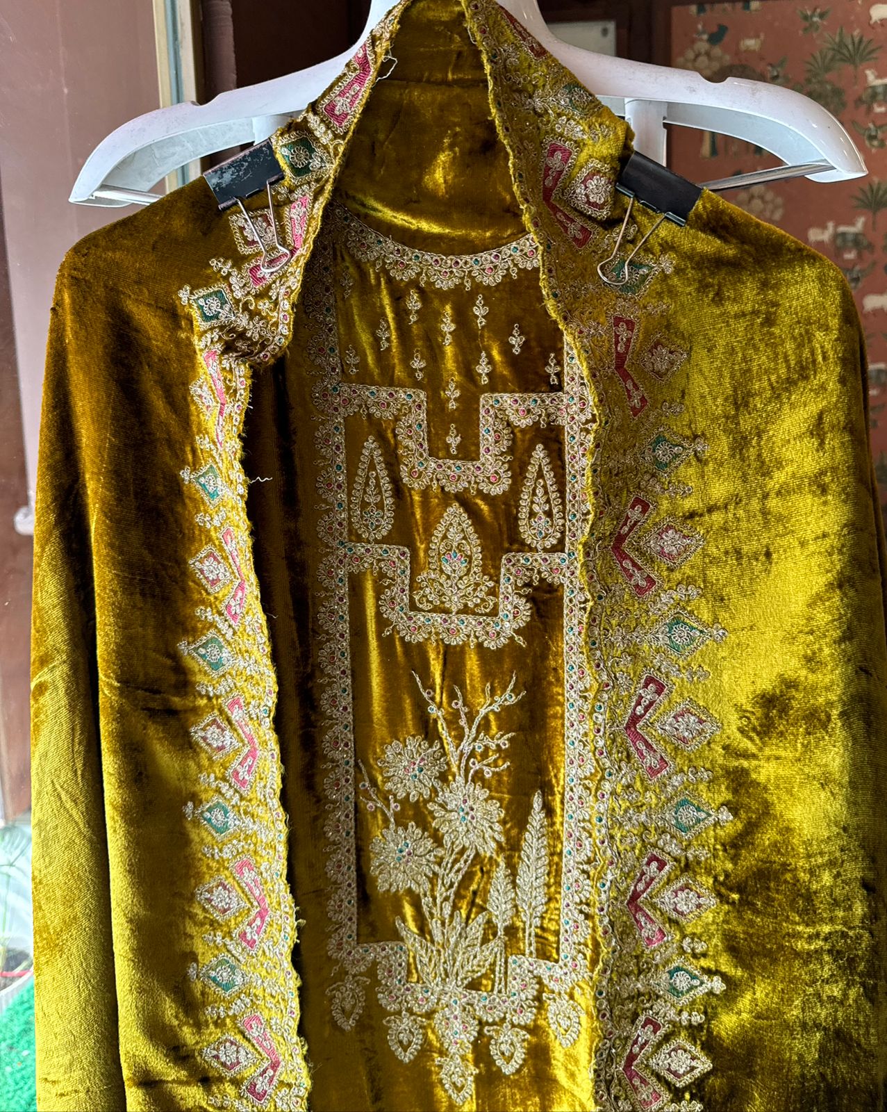 Pure micro velvet Unstitched suits