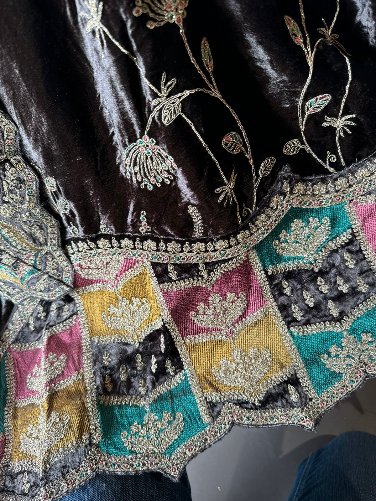 Pure micro velvet Unstitched suits