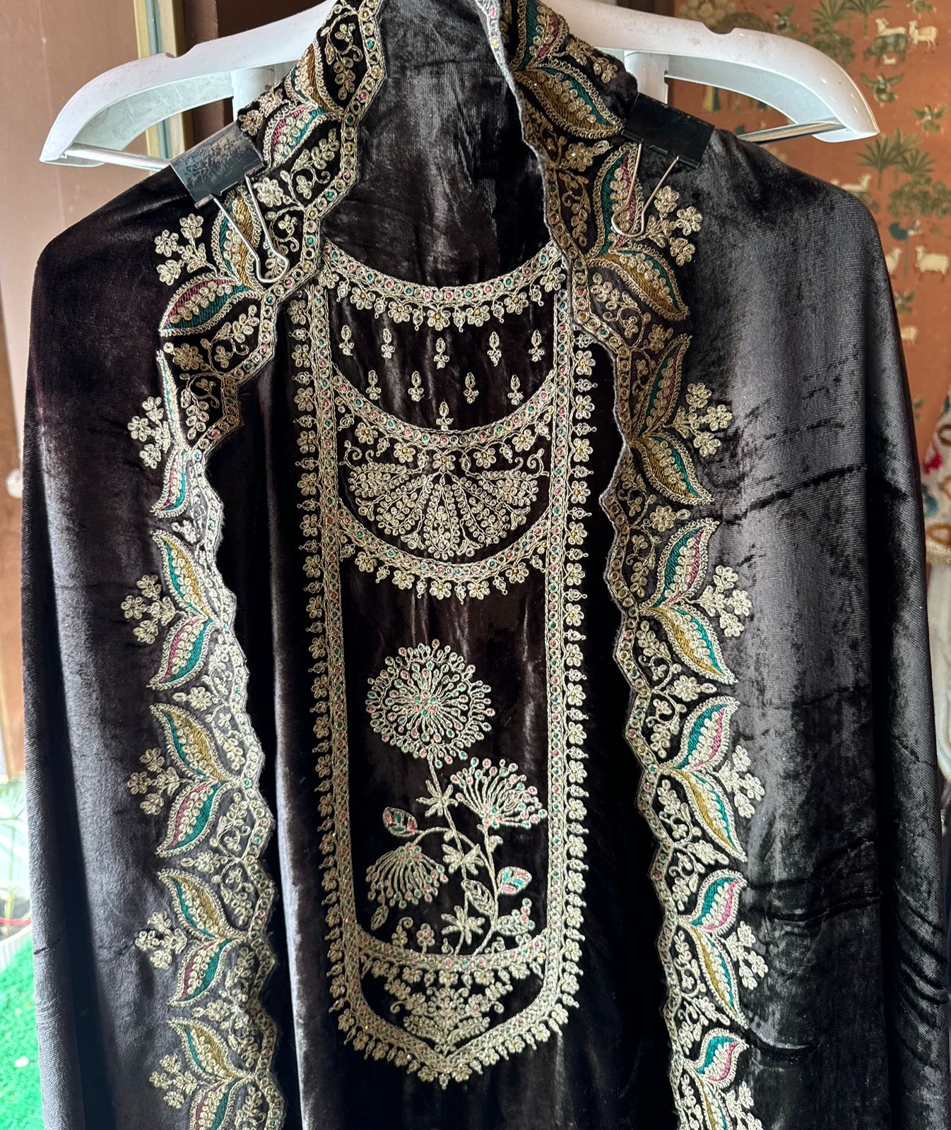 Pure micro velvet Unstitched suits