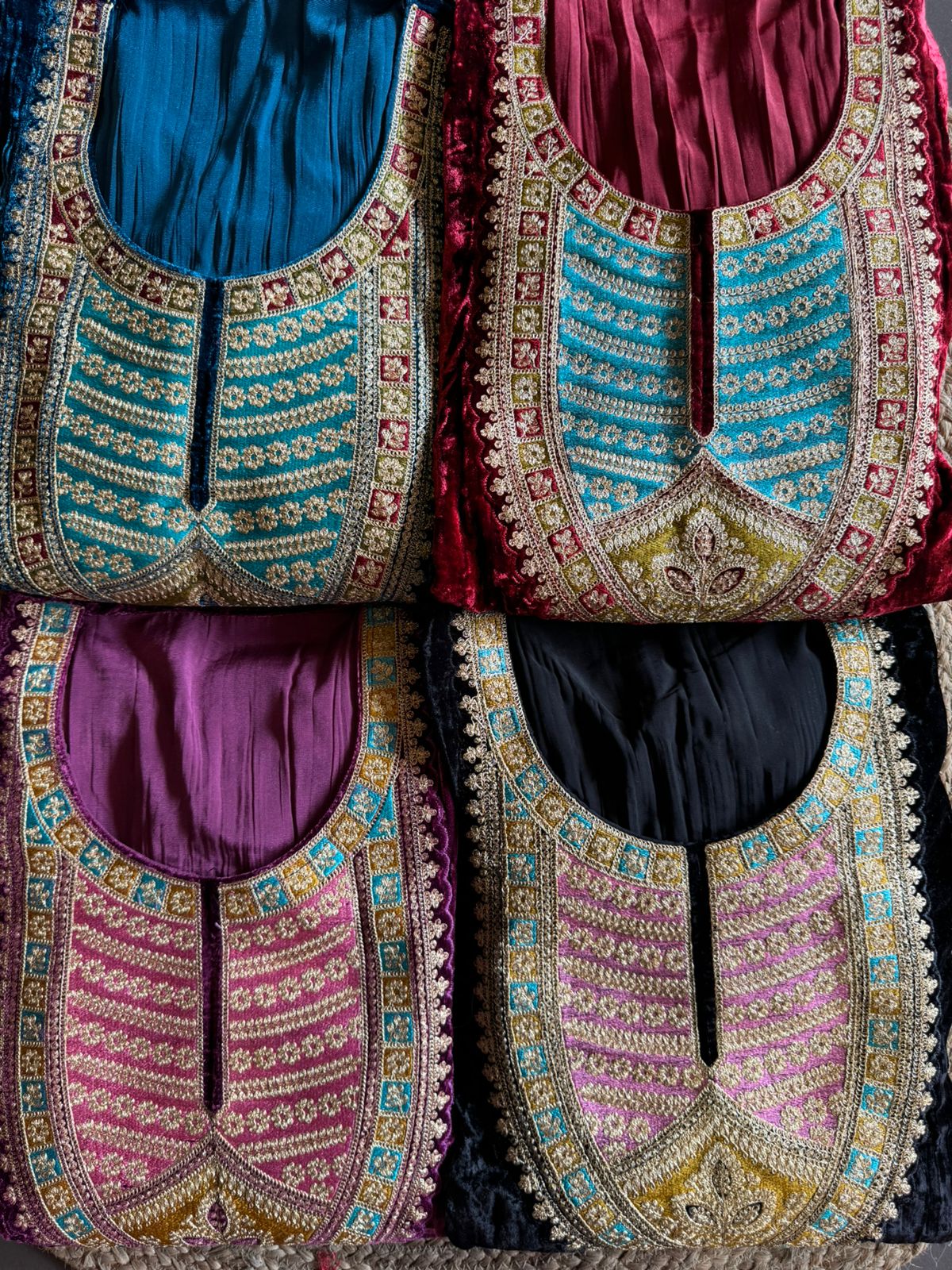 Crushed Velvet Unstitched shirt