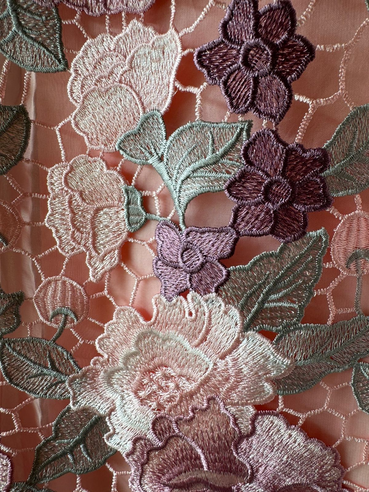 Cutwork crochia Designer front with cotton crochia lace