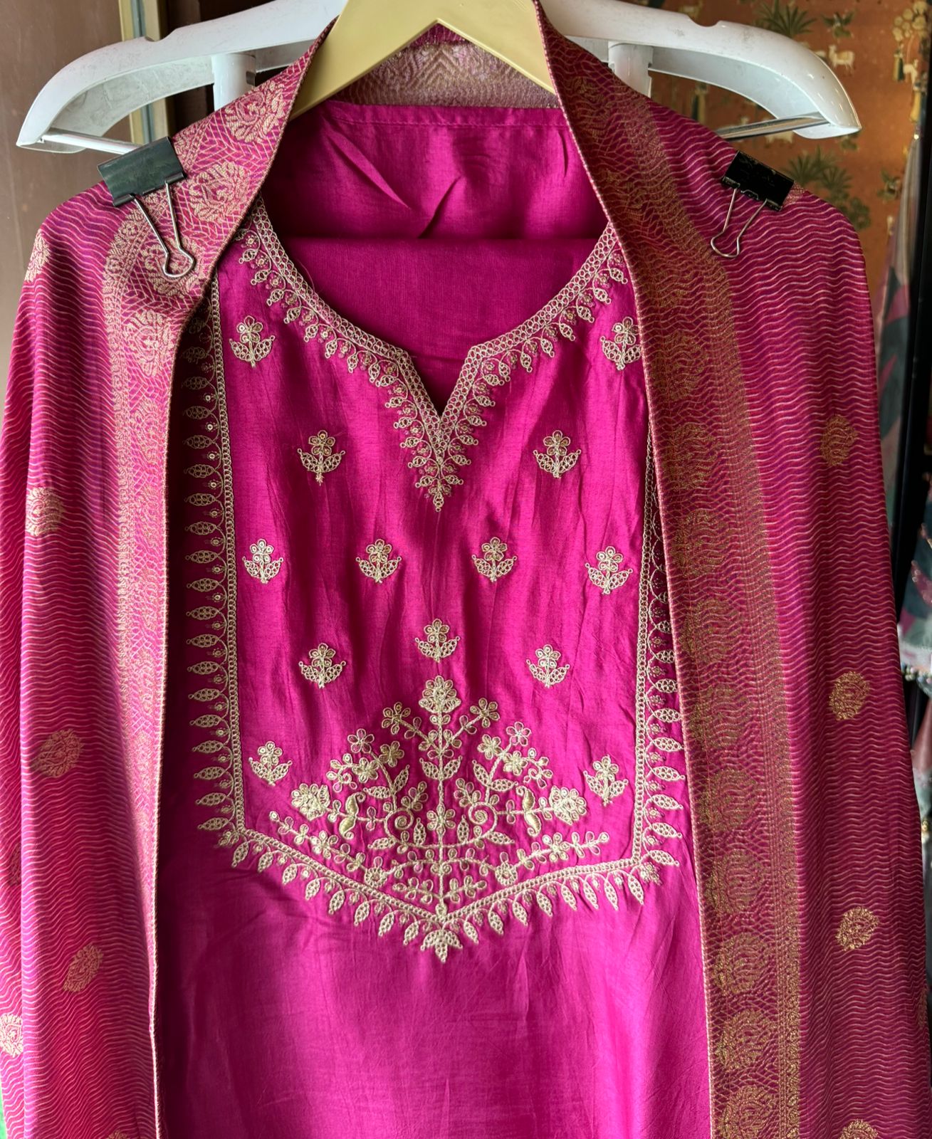 Russian silk unstitched shirt