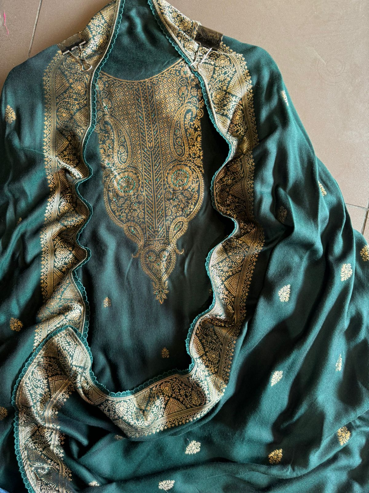 Pure Pashmina silk Unstitched Shirt