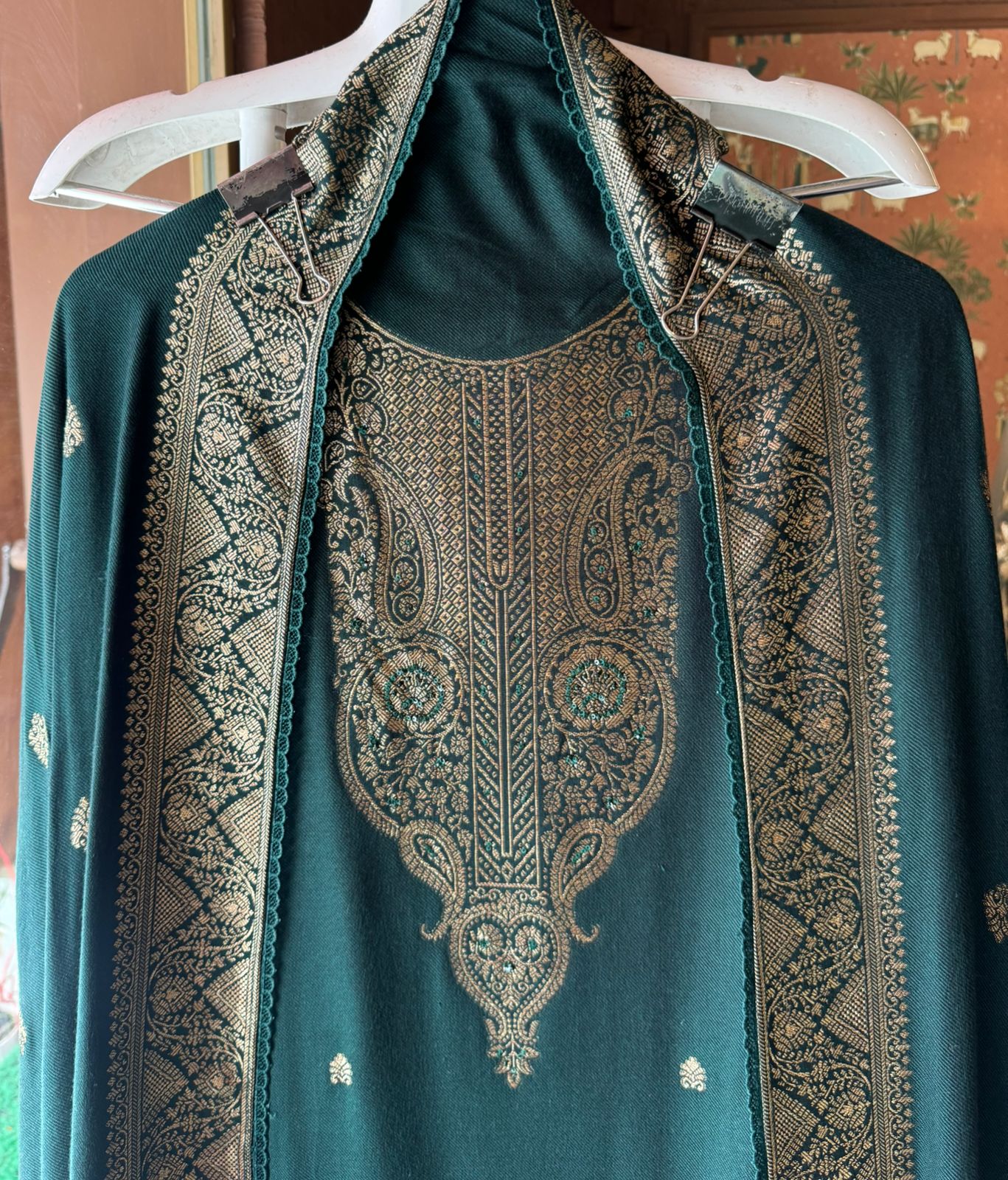 Pure Pashmina silk Unstitched Shirt