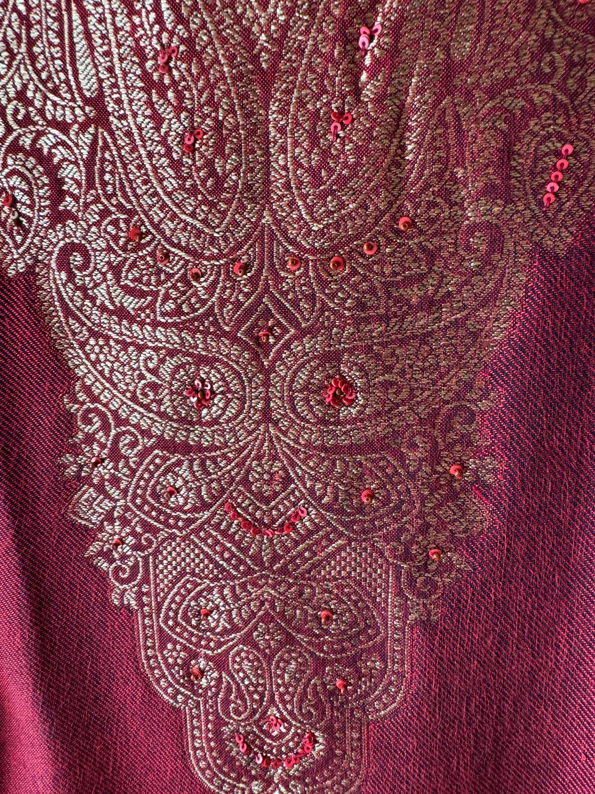 Pure Pashmina silk Unstitched Shirt