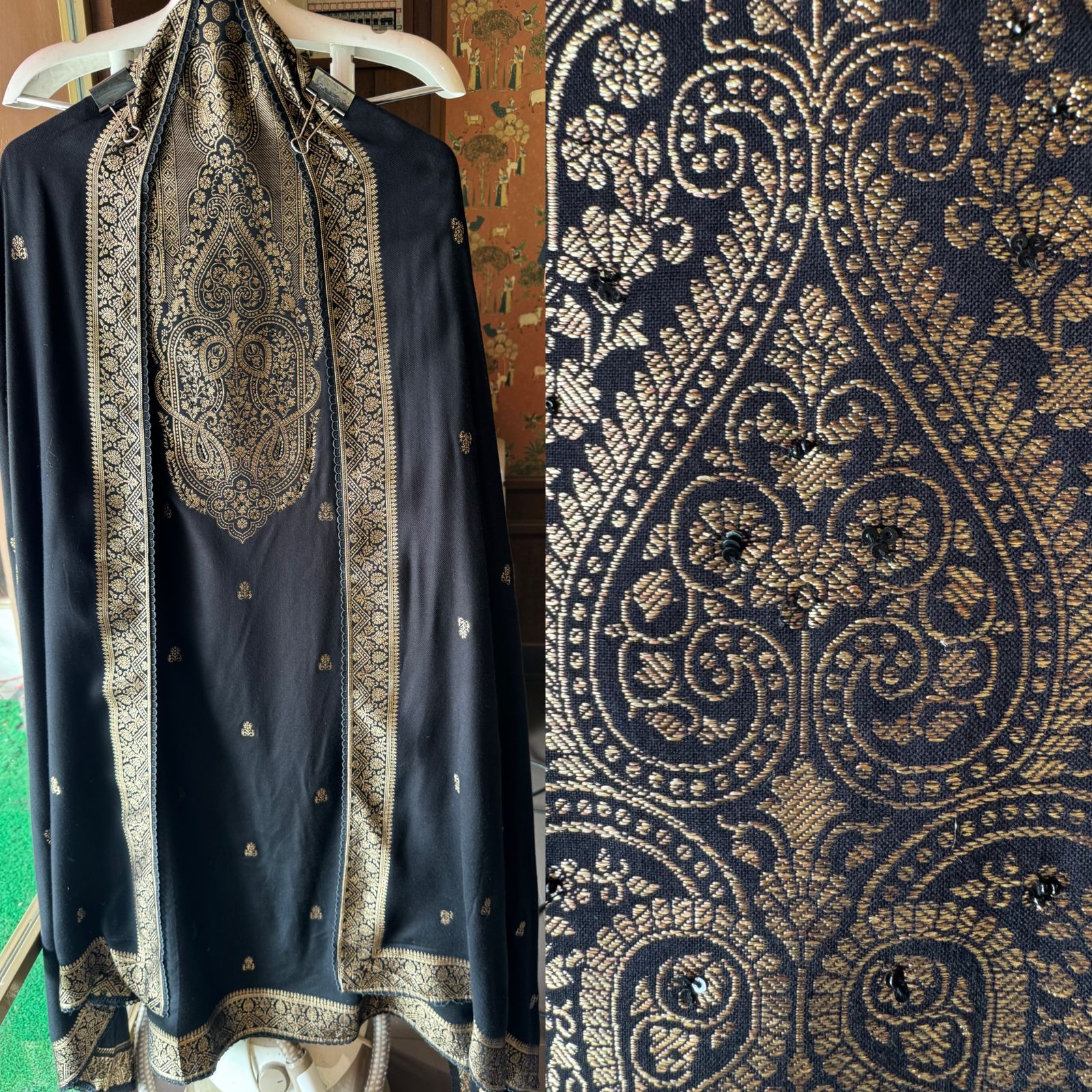 Pure Pashmina silk Unstitched Shirt