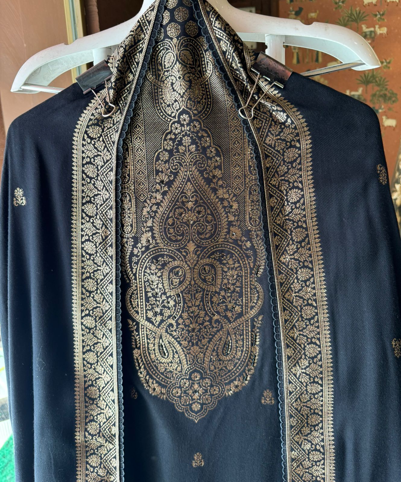 Pure Pashmina silk Unstitched Shirt