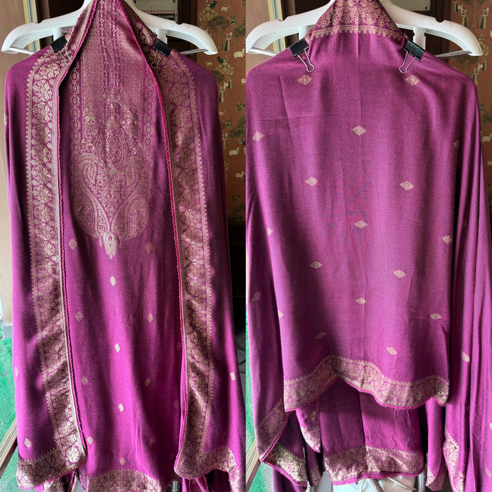 Pure Pashmina silk Unstitched Shirt