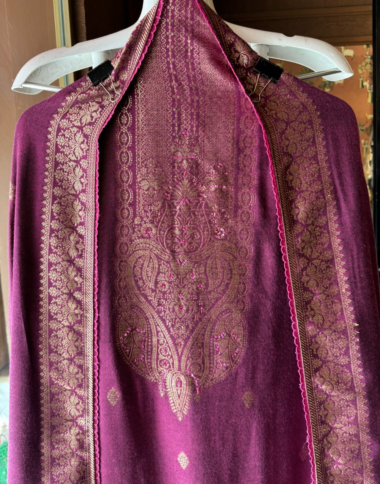 Pure Pashmina silk Unstitched Shirt