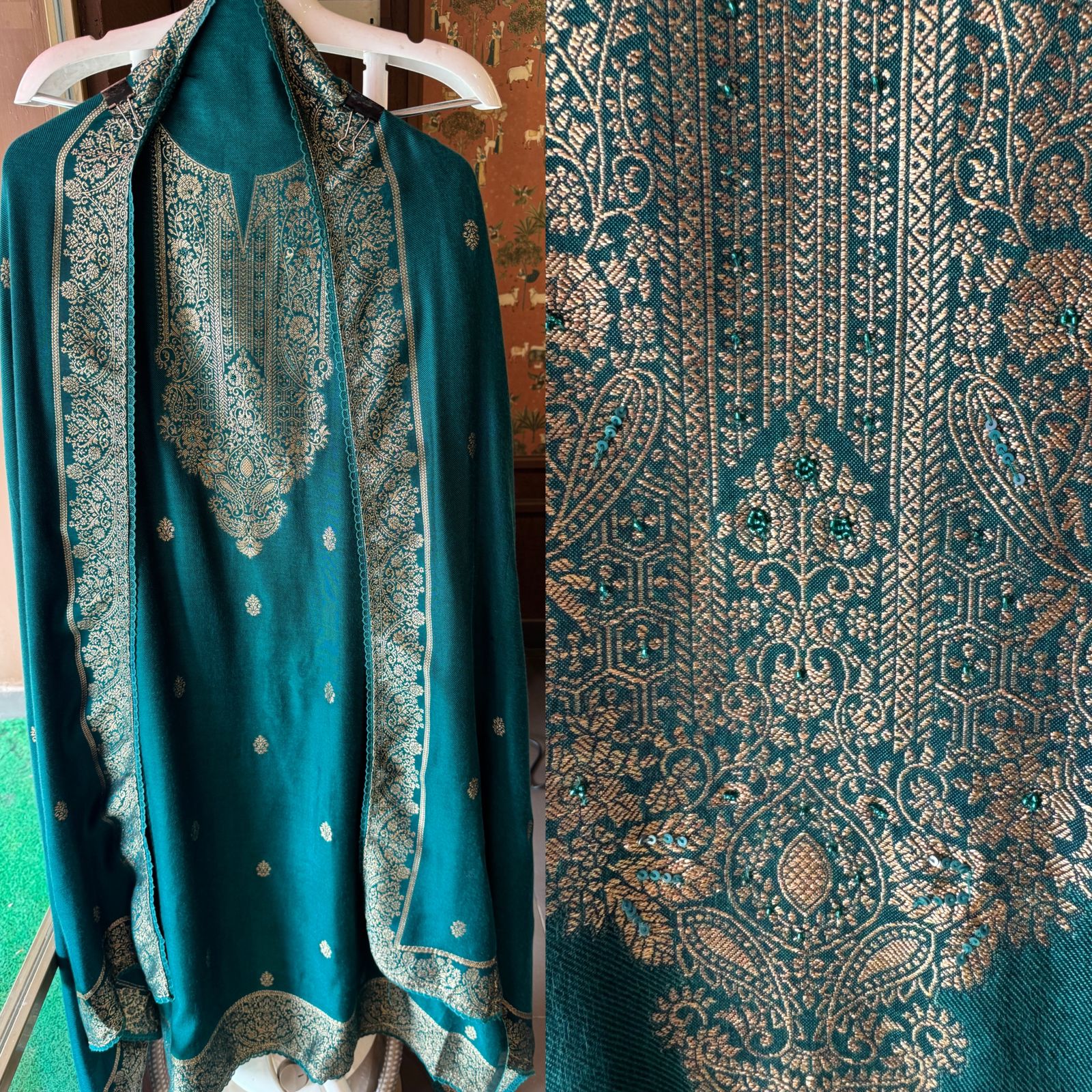 Pure Pashmina silk Unstitched Shirt