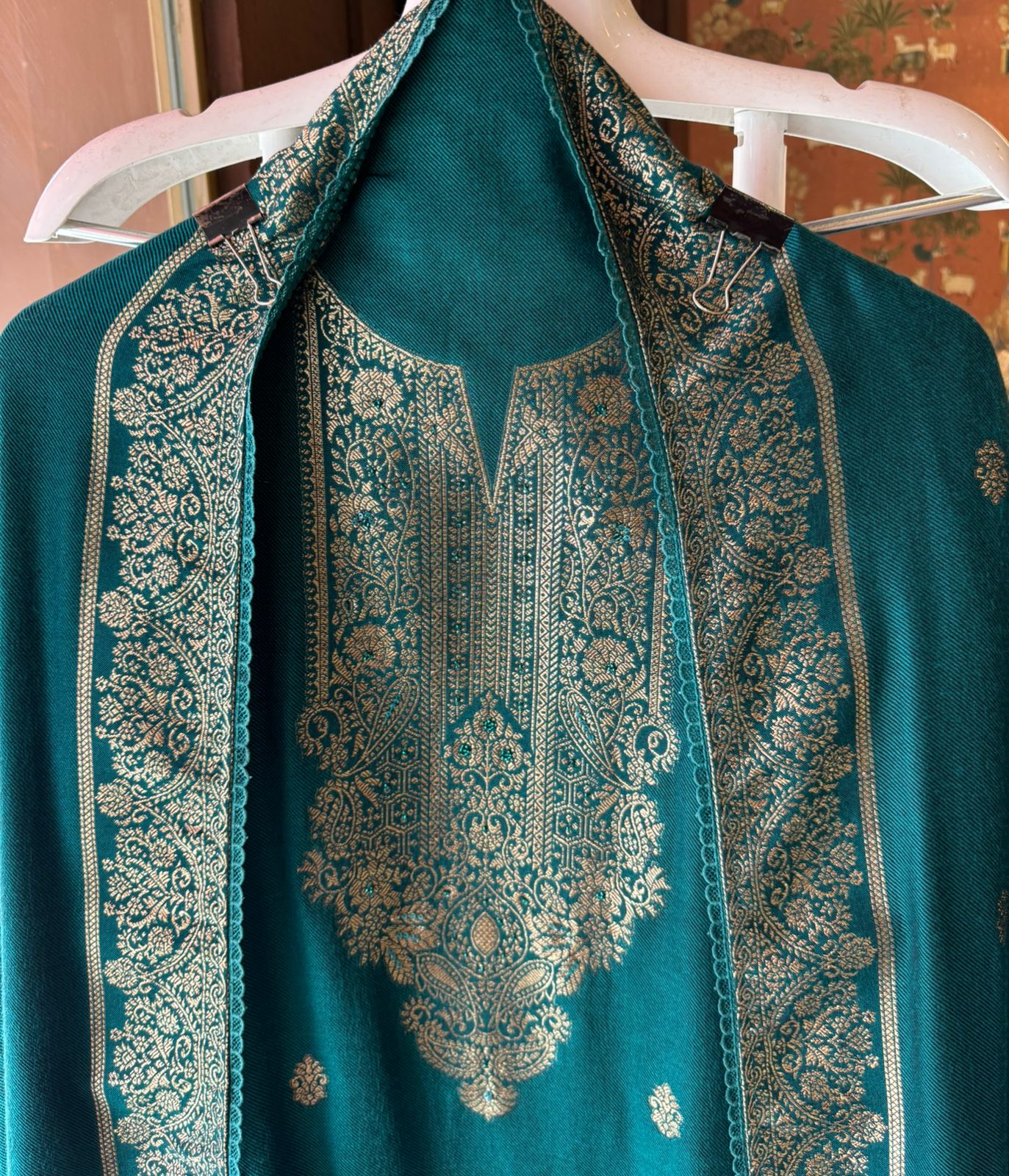 Pure Pashmina silk Unstitched Shirt