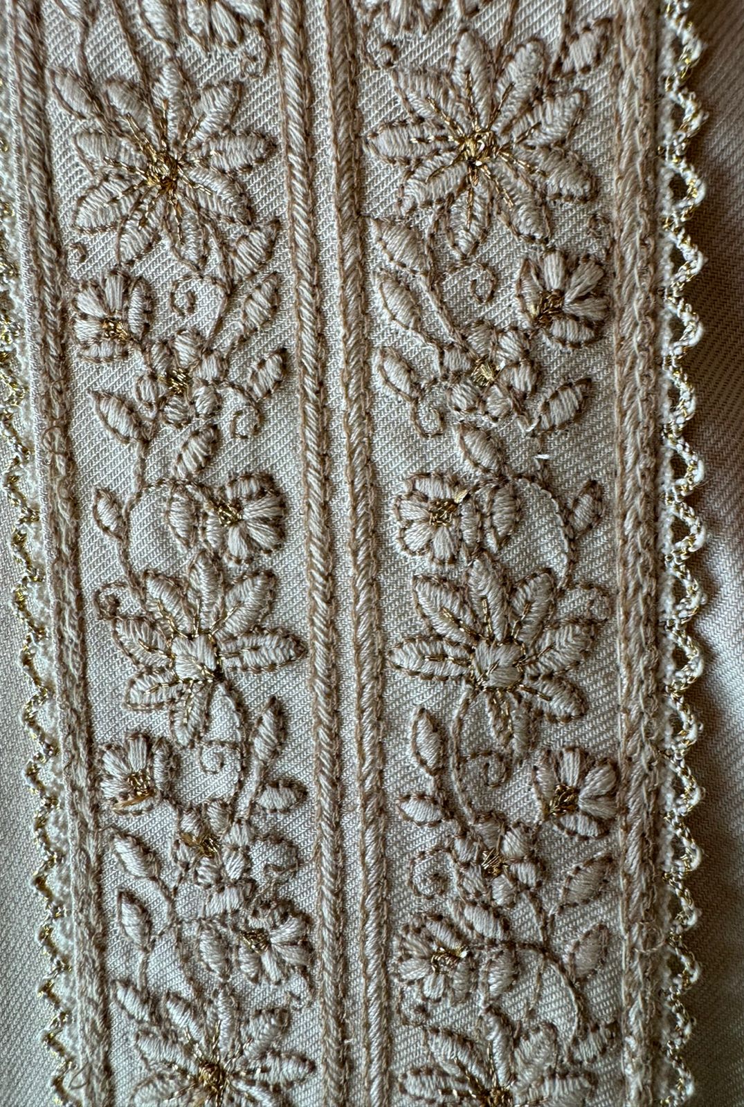 Pure pashmina Silk Unstitched kurta