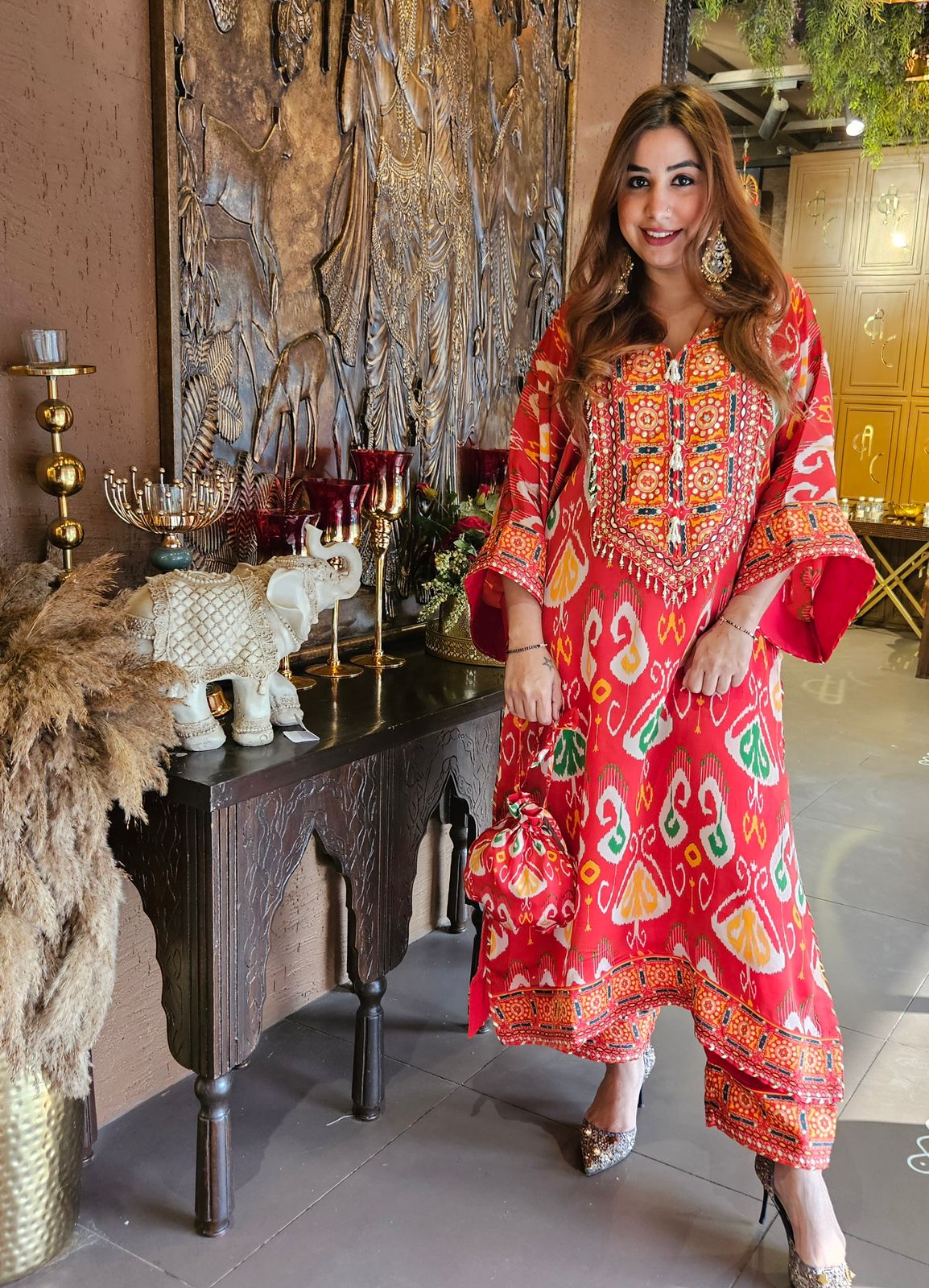 SHOP OUR NEW DESIGN IN STITCHED COLLECTION WITH IKKAT PRINT