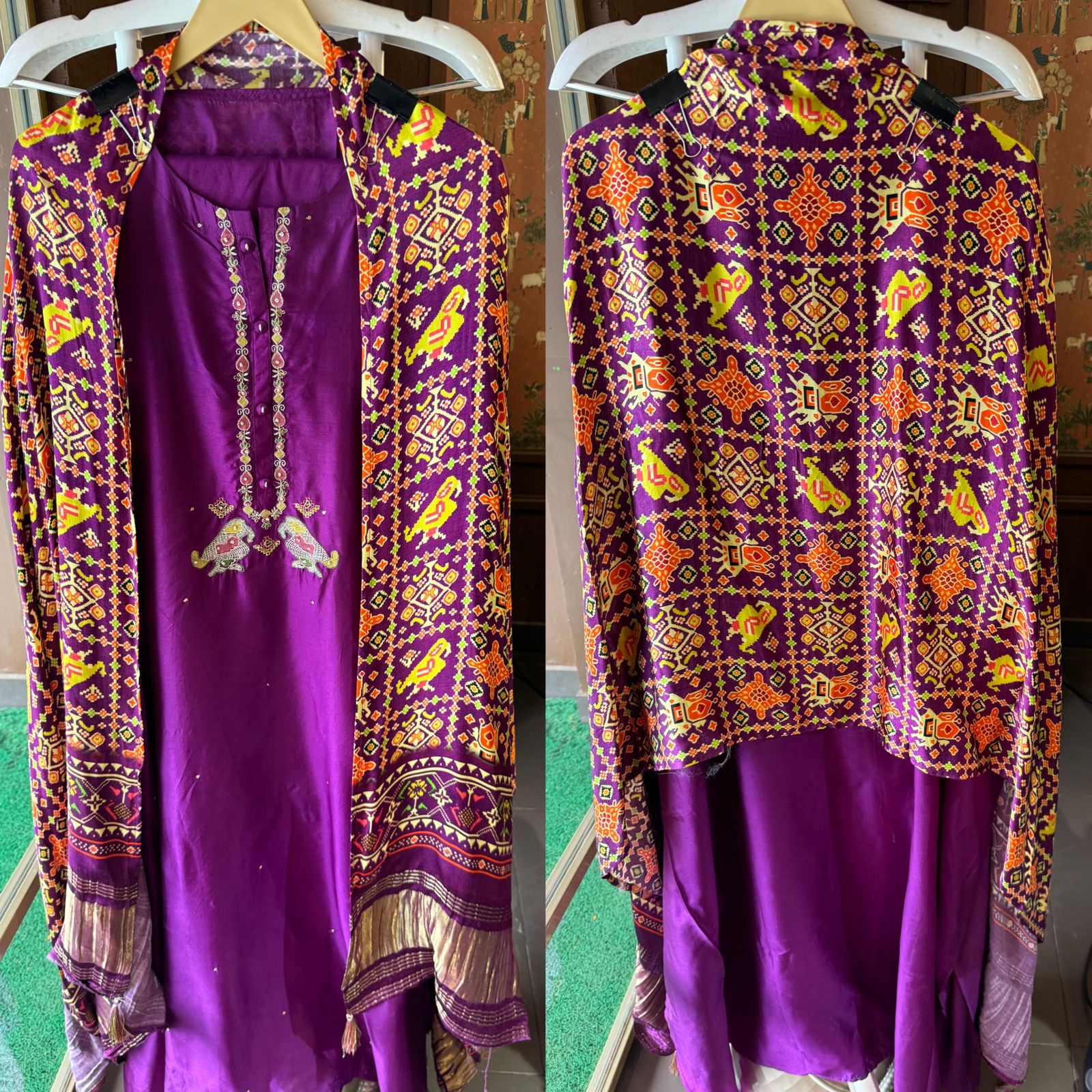 Pure Silk Shirt with Beautiful Zari