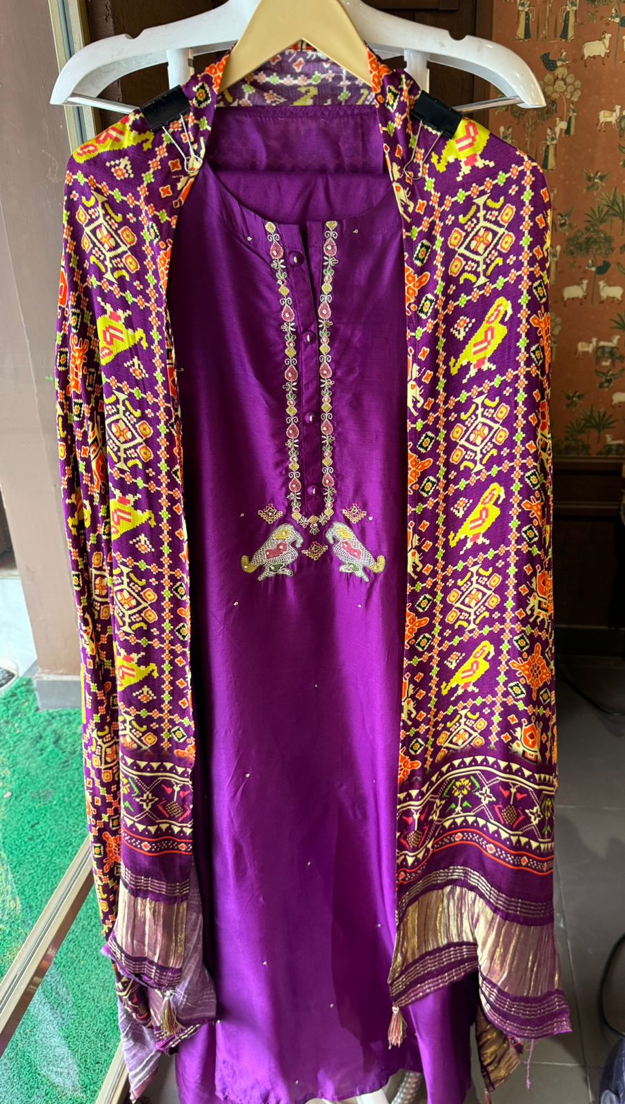 Pure Silk Shirt with Beautiful Zari